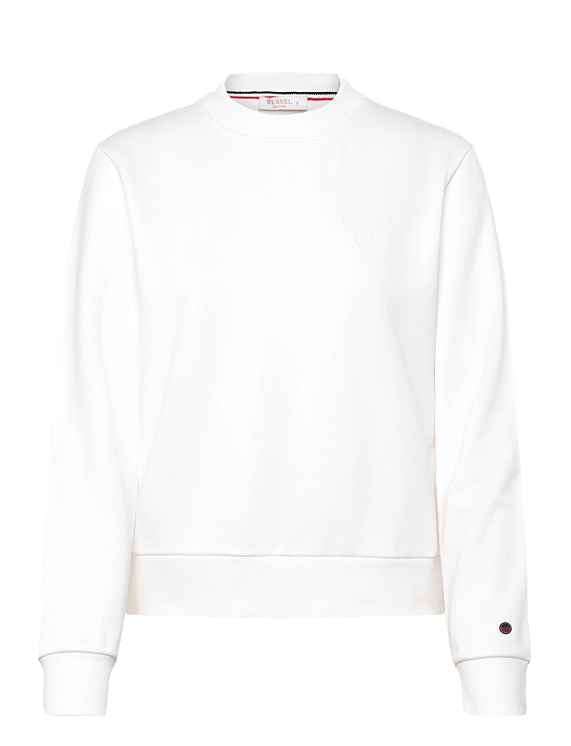 BUSNEL - SAMANTHA sweatshirt minimal - sweatshirts & hættetrøjer - white - 0