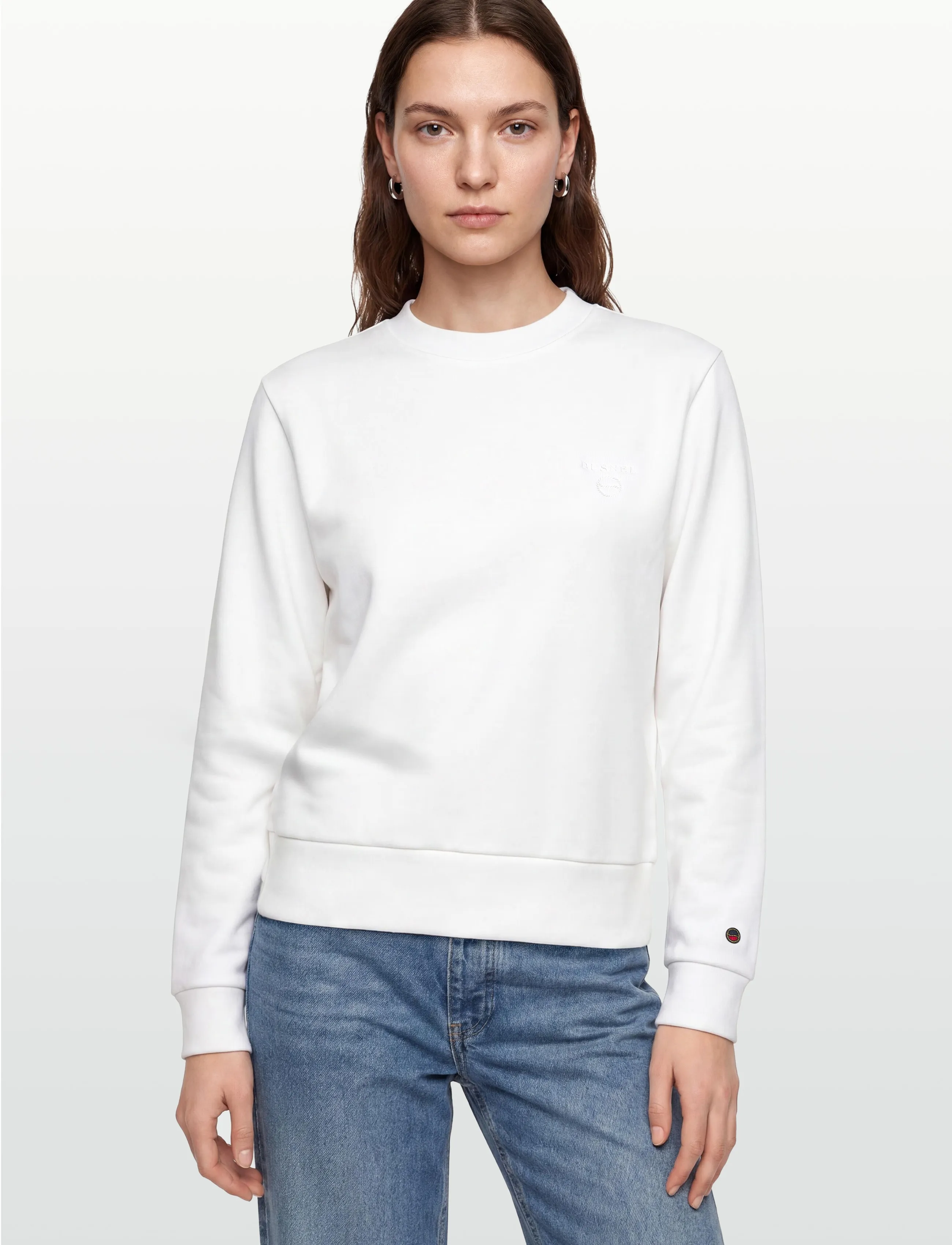 BUSNEL - SAMANTHA sweatshirt minimal - sweatshirts & hoodies - white - 3