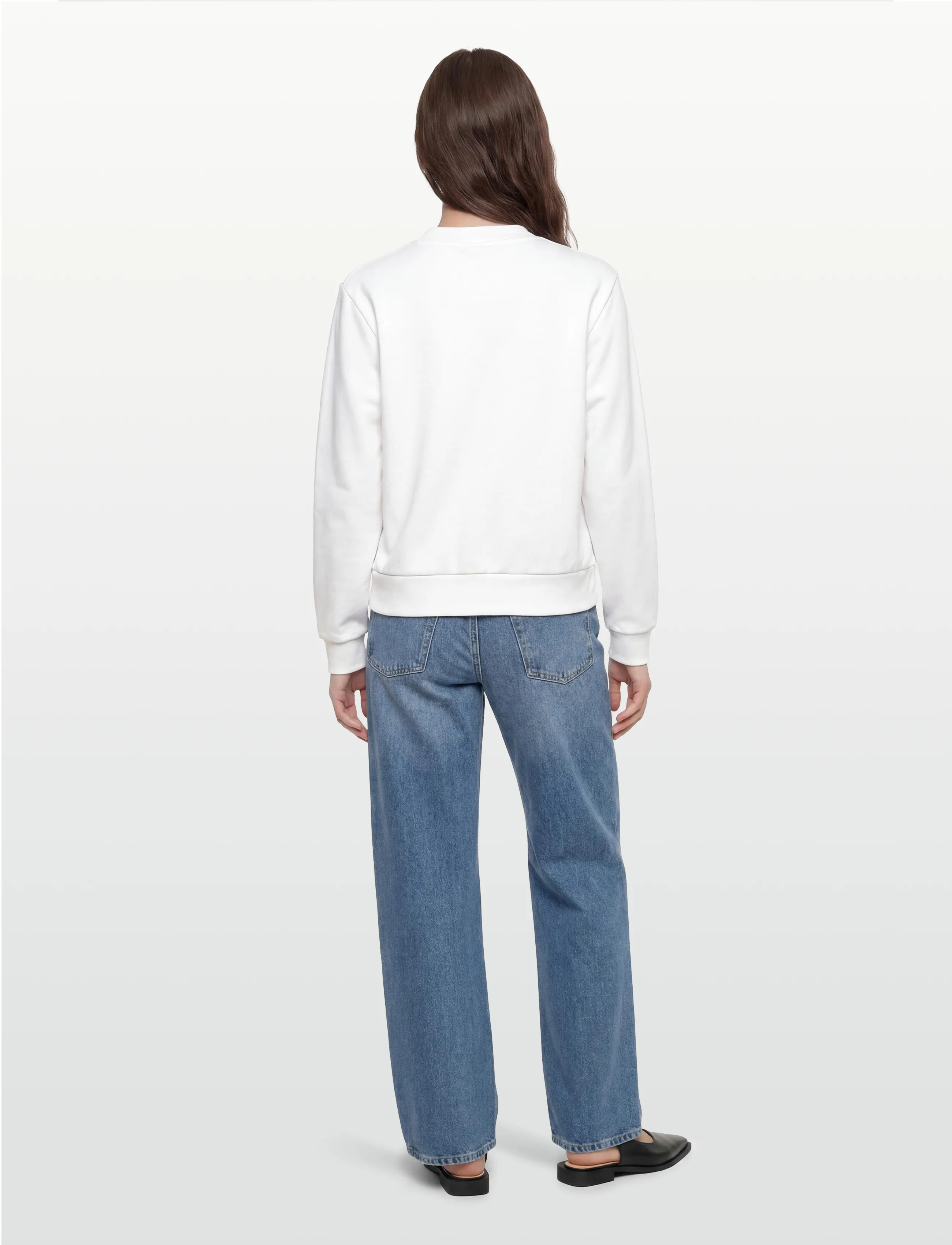 BUSNEL - SAMANTHA sweatshirt minimal - sweatshirts & hoodies - white - 4