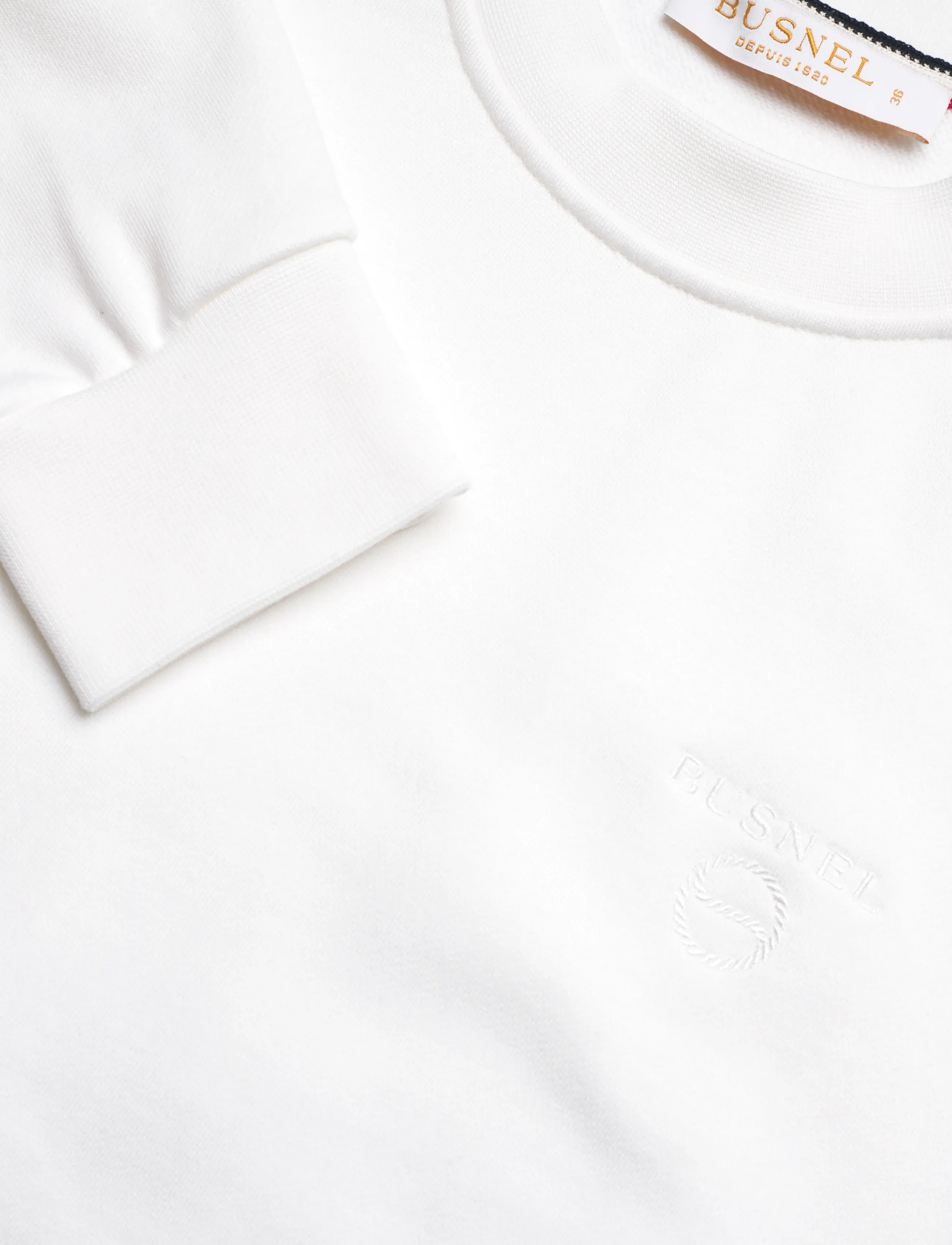 BUSNEL - SAMANTHA sweatshirt minimal - sweatshirts & hoodies - white - 5