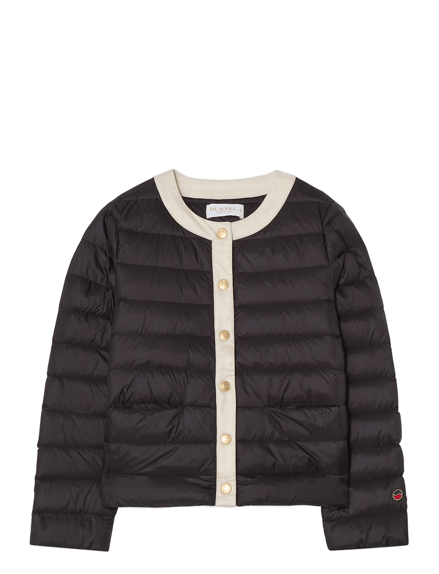 BUSNEL - INDIANA contrast down jacket - quilted jackets - black/silver birch - 1