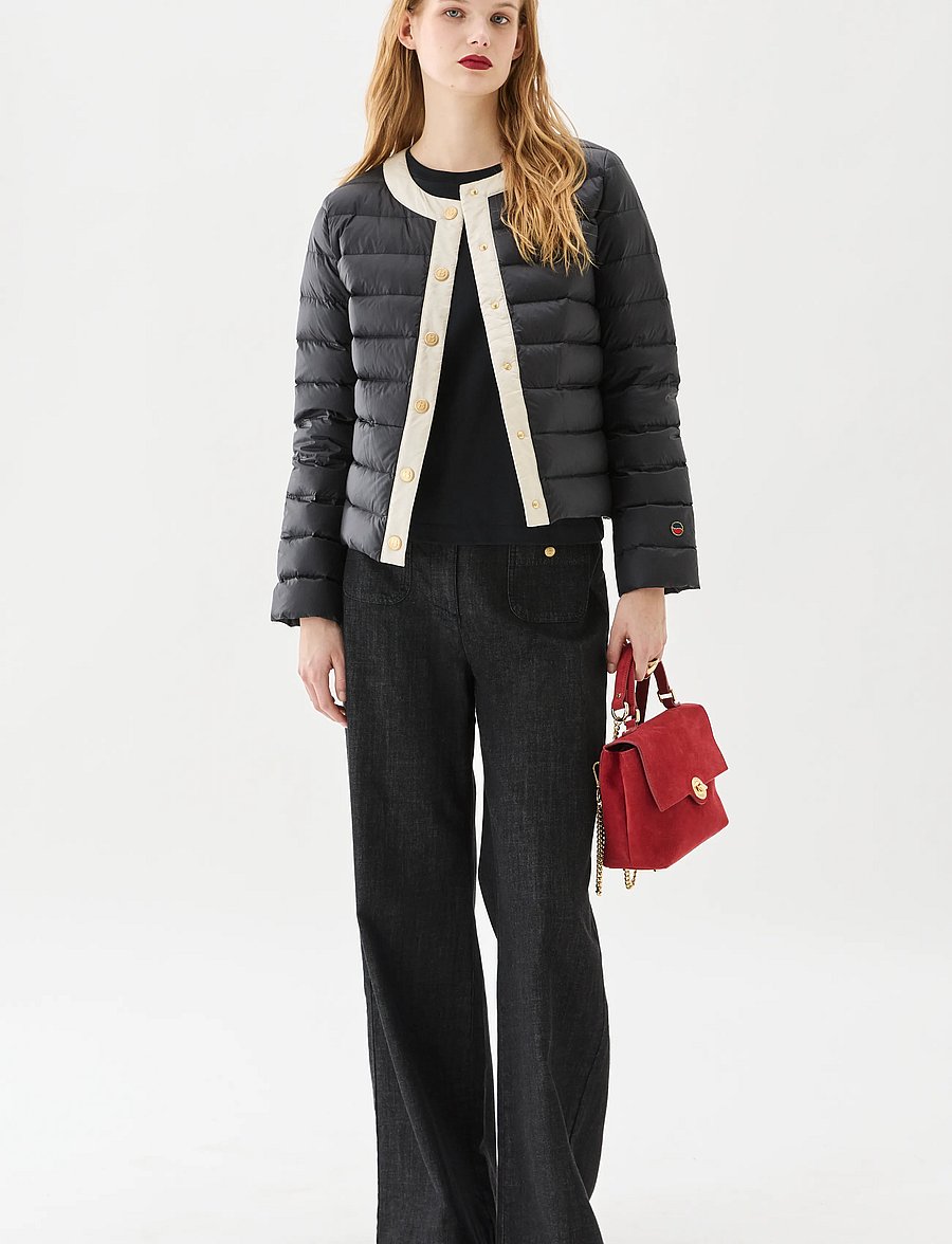BUSNEL - INDIANA contrast down jacket - quilted jackets - black/silver birch - 0