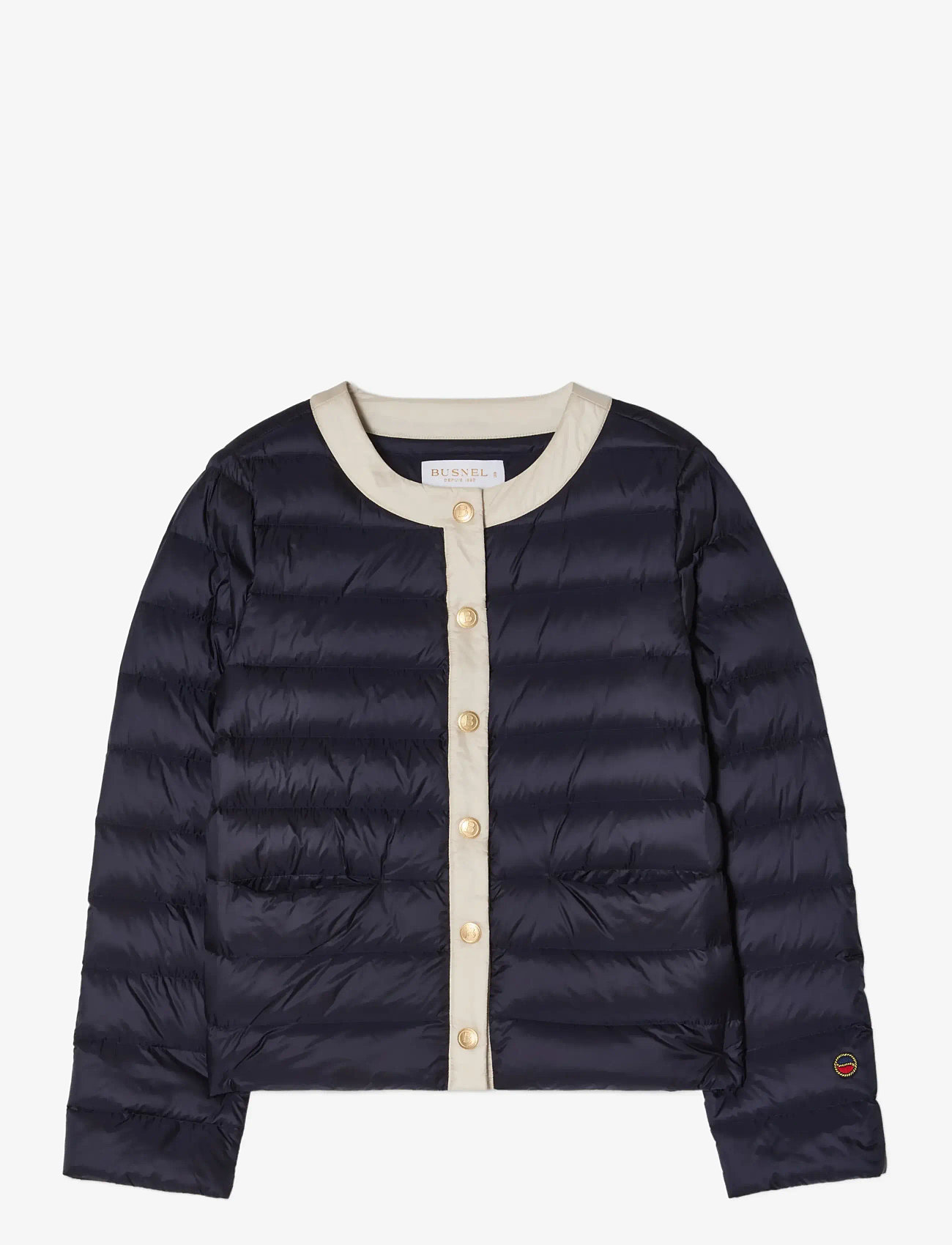 BUSNEL - INDIANA contrast down jacket Marine/silver birch - dun- & vadderade jackor - marine/ silver birch - 1