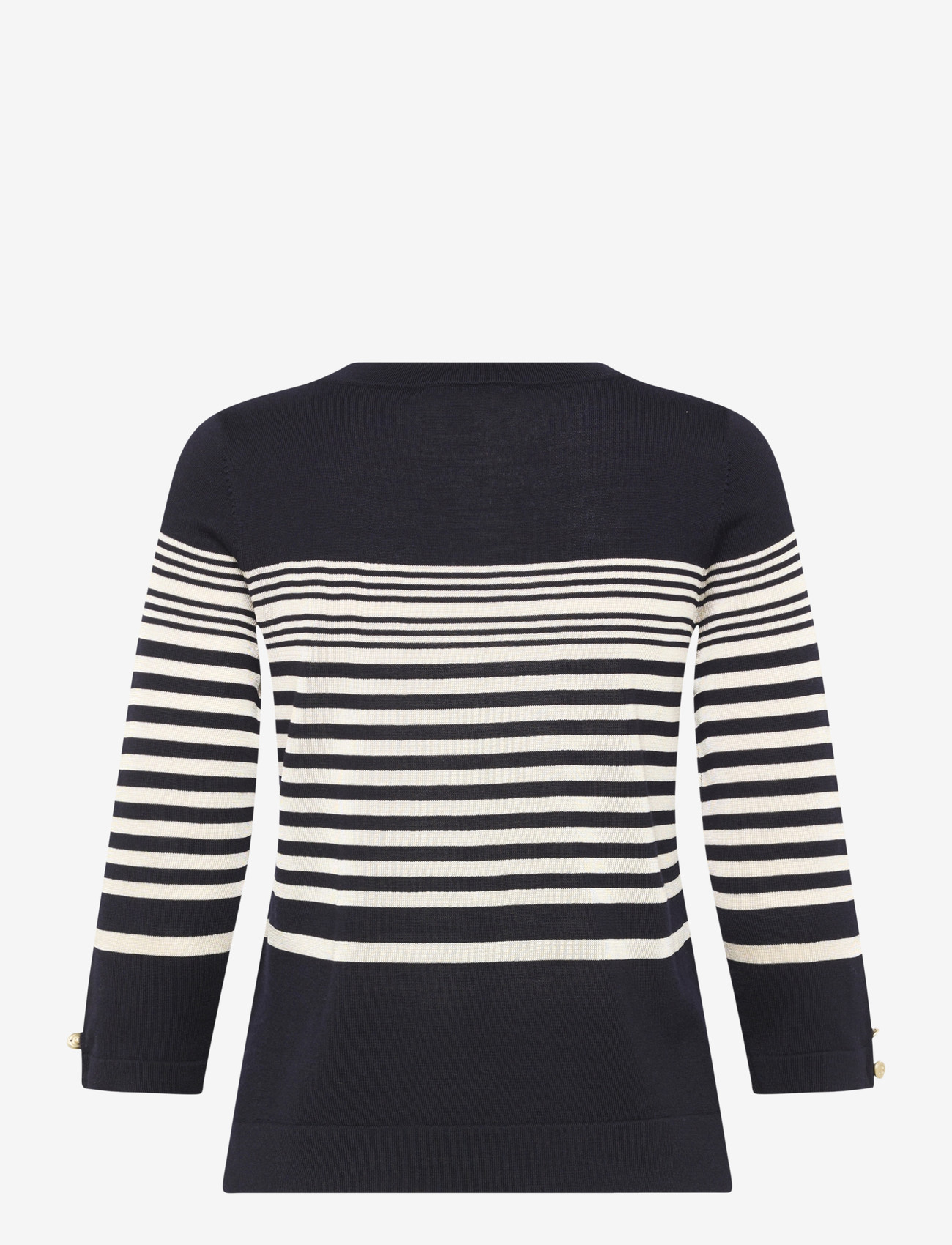 BUSNEL - HELIA top striped - sweaters - marine/silver birch stripe - 1
