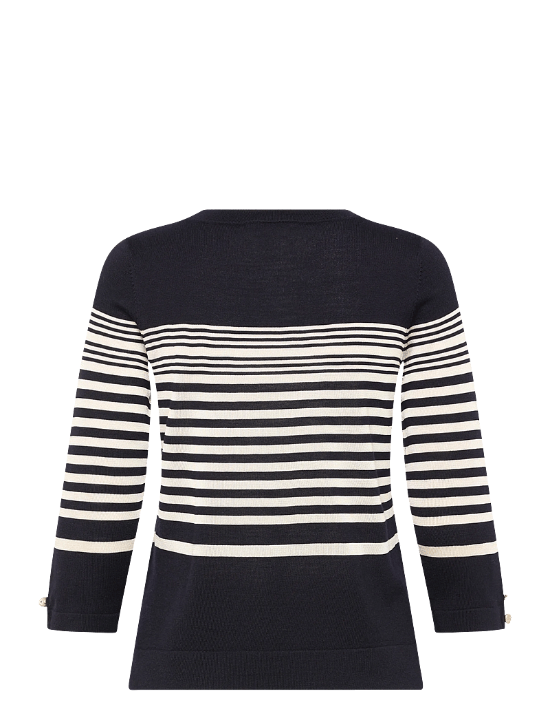 BUSNEL - HELIA top striped - sweaters - marine/silver birch stripe - 1