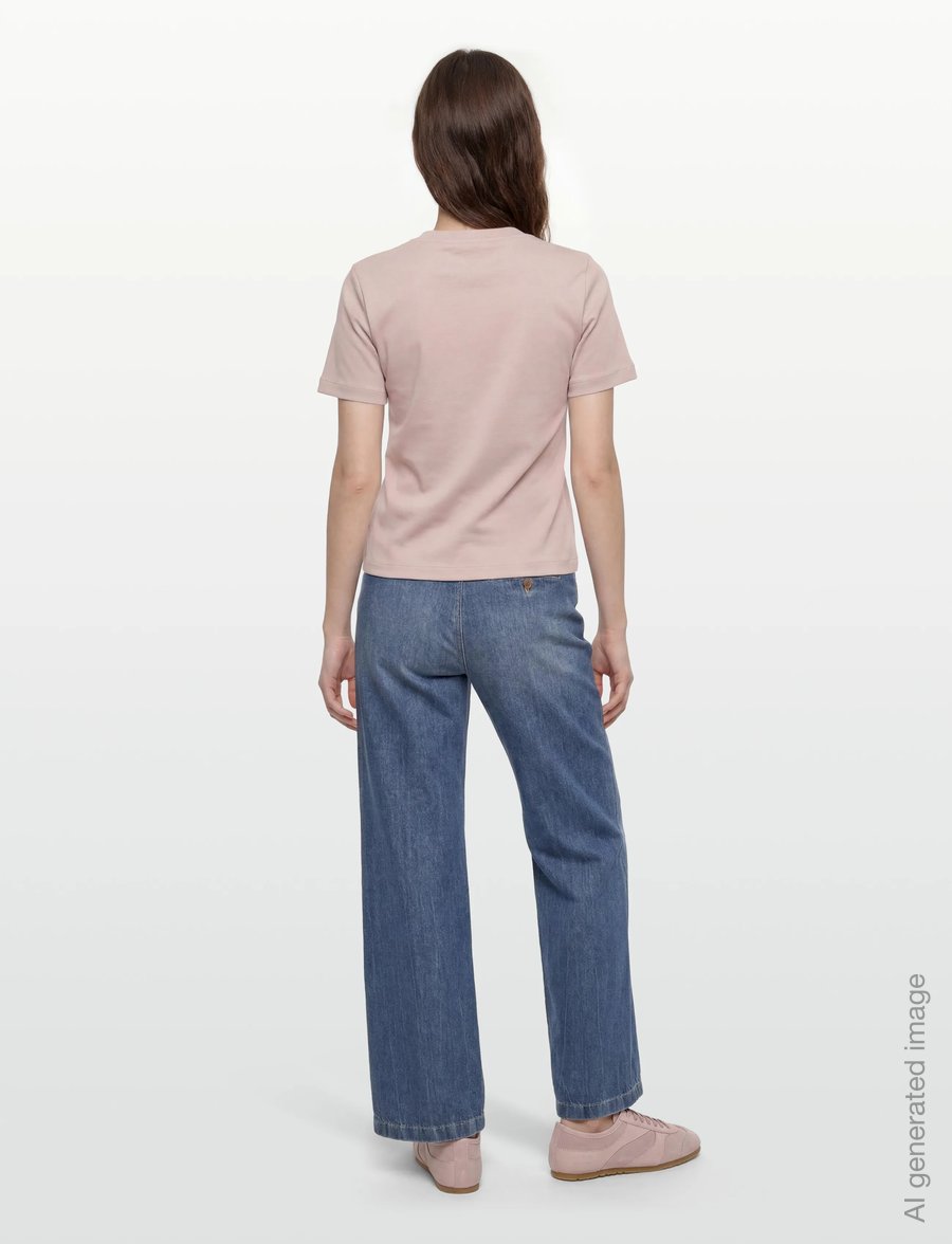 BUSNEL - TESSA Luxe T-shirt - t-shirts - light rose - 4