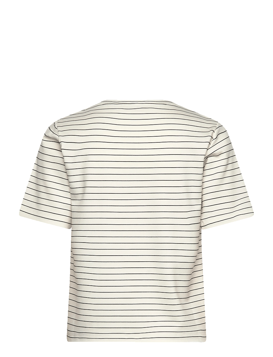 BUSNEL - TESSA Luxe T-shirt stripe - t-shirts & tops - ecru/black - 2