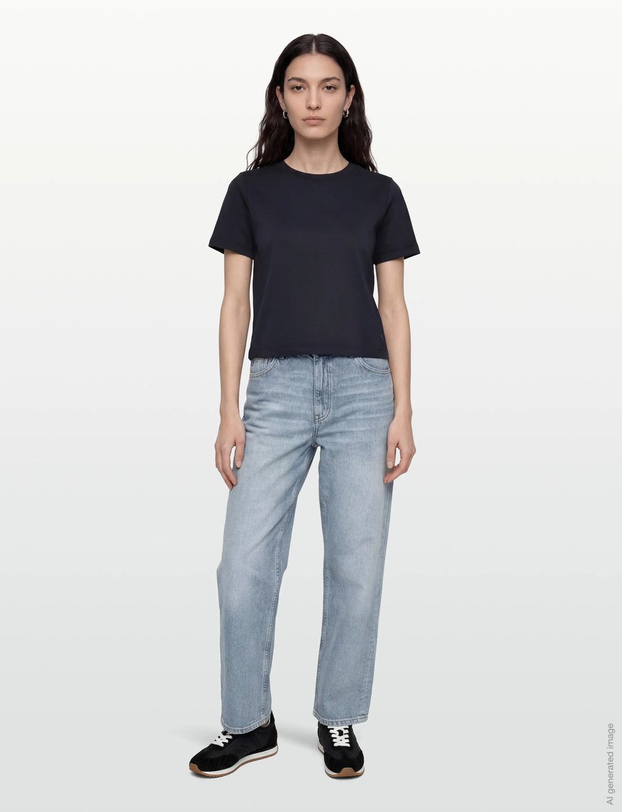 BUSNEL - TESSA Luxe T-shirt - t-shirts & tops - marine - 0