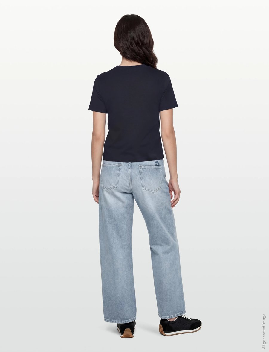 BUSNEL - TESSA Luxe T-shirt - t-shirts & tops - marine - 4