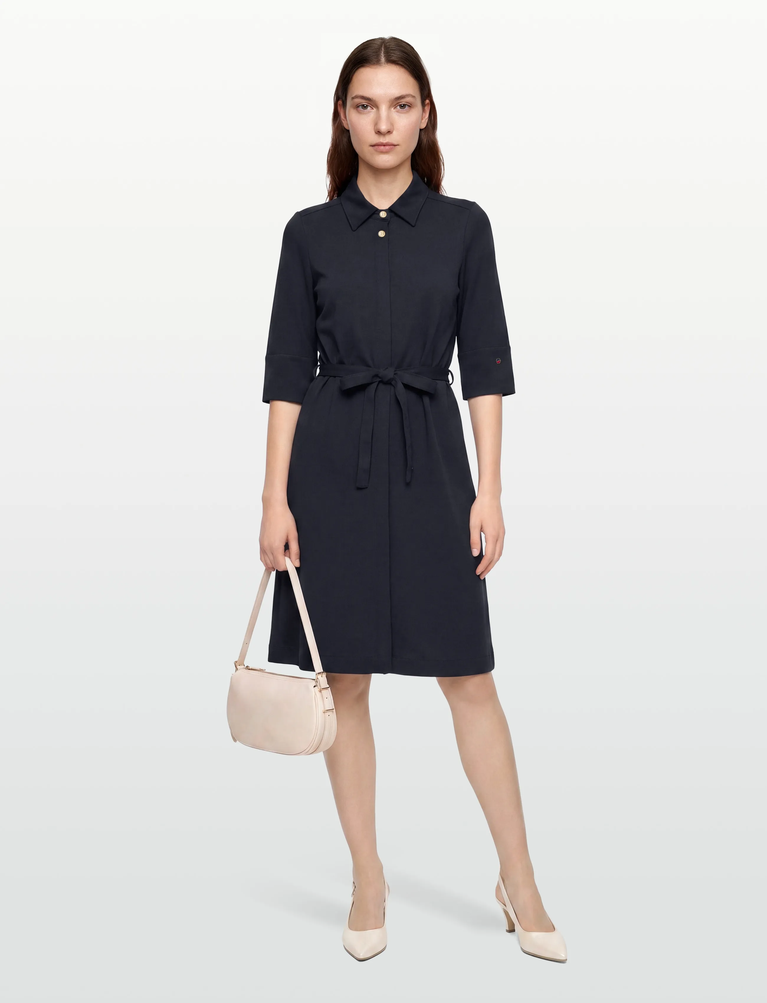 BUSNEL TOVE dress minimal - Midi garuma kleitas - MARINE / navy