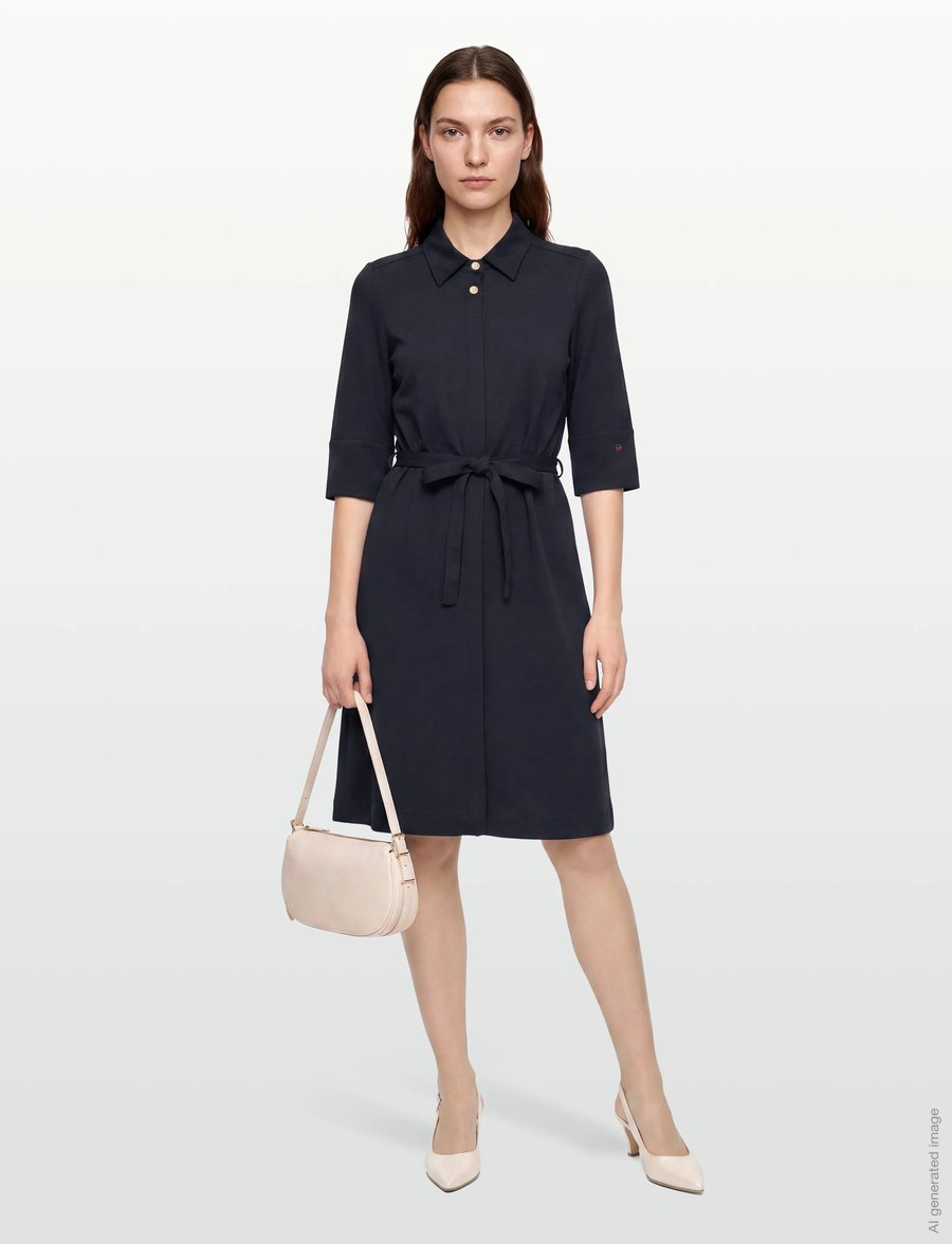 BUSNEL - TOVE dress minimal - särkkleidid - marine - 0