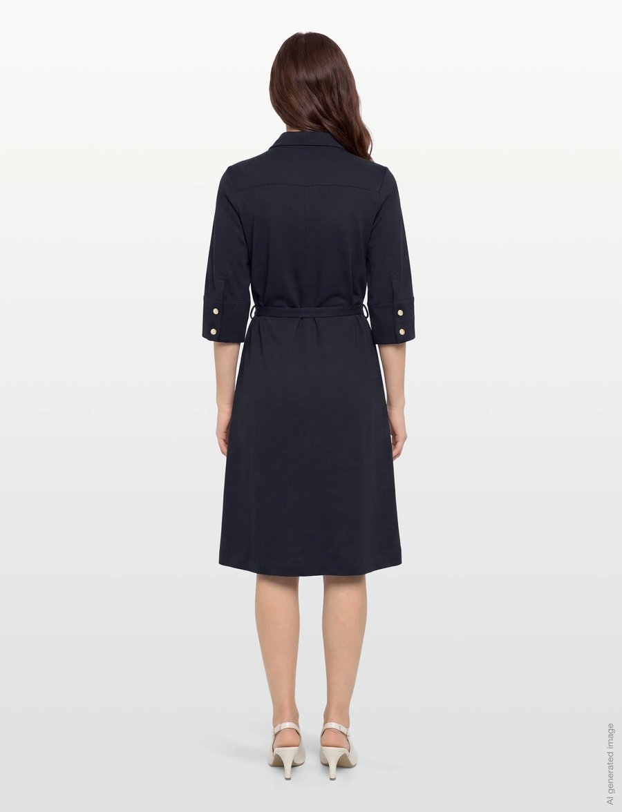BUSNEL - TOVE dress minimal - särkkleidid - marine - 4