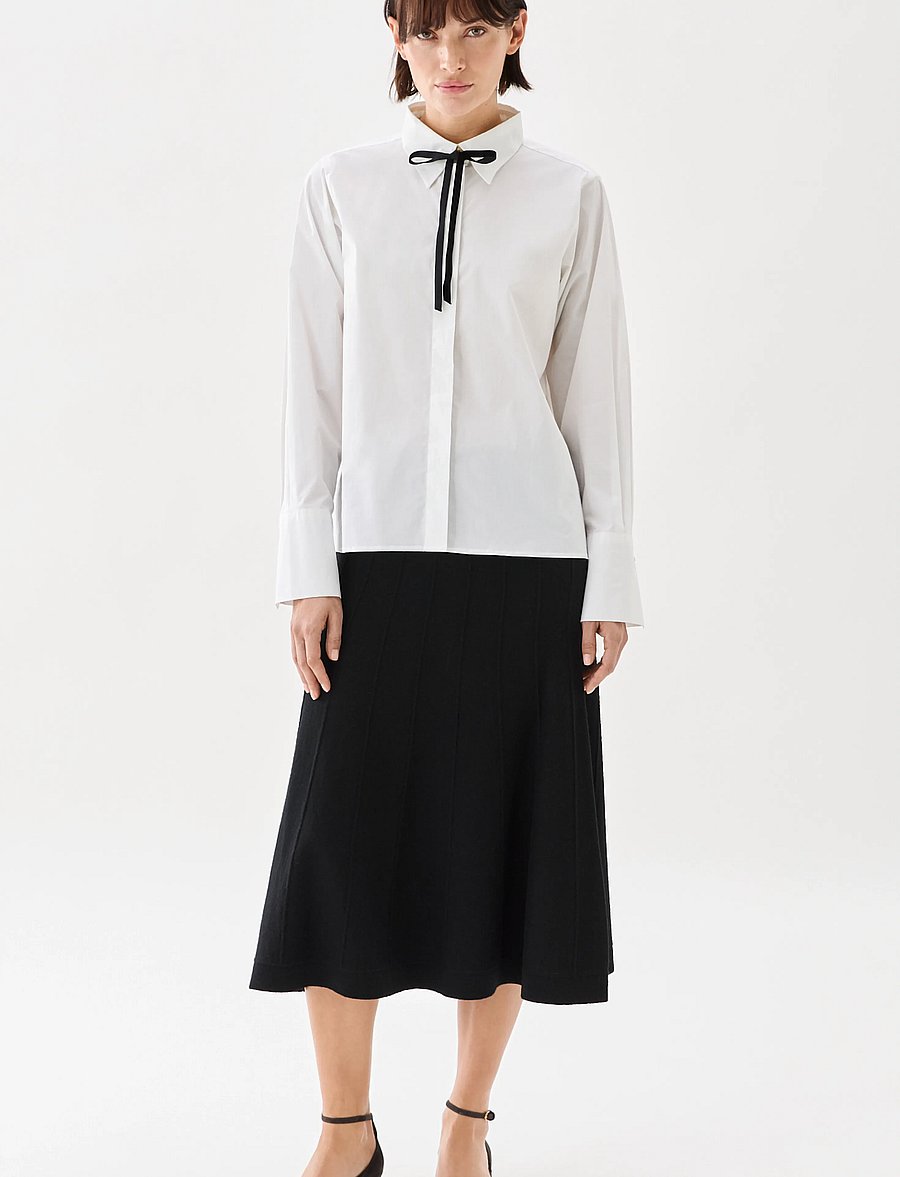 BUSNEL - BRIGITTE shirt - langärmlige hemden - white - 0