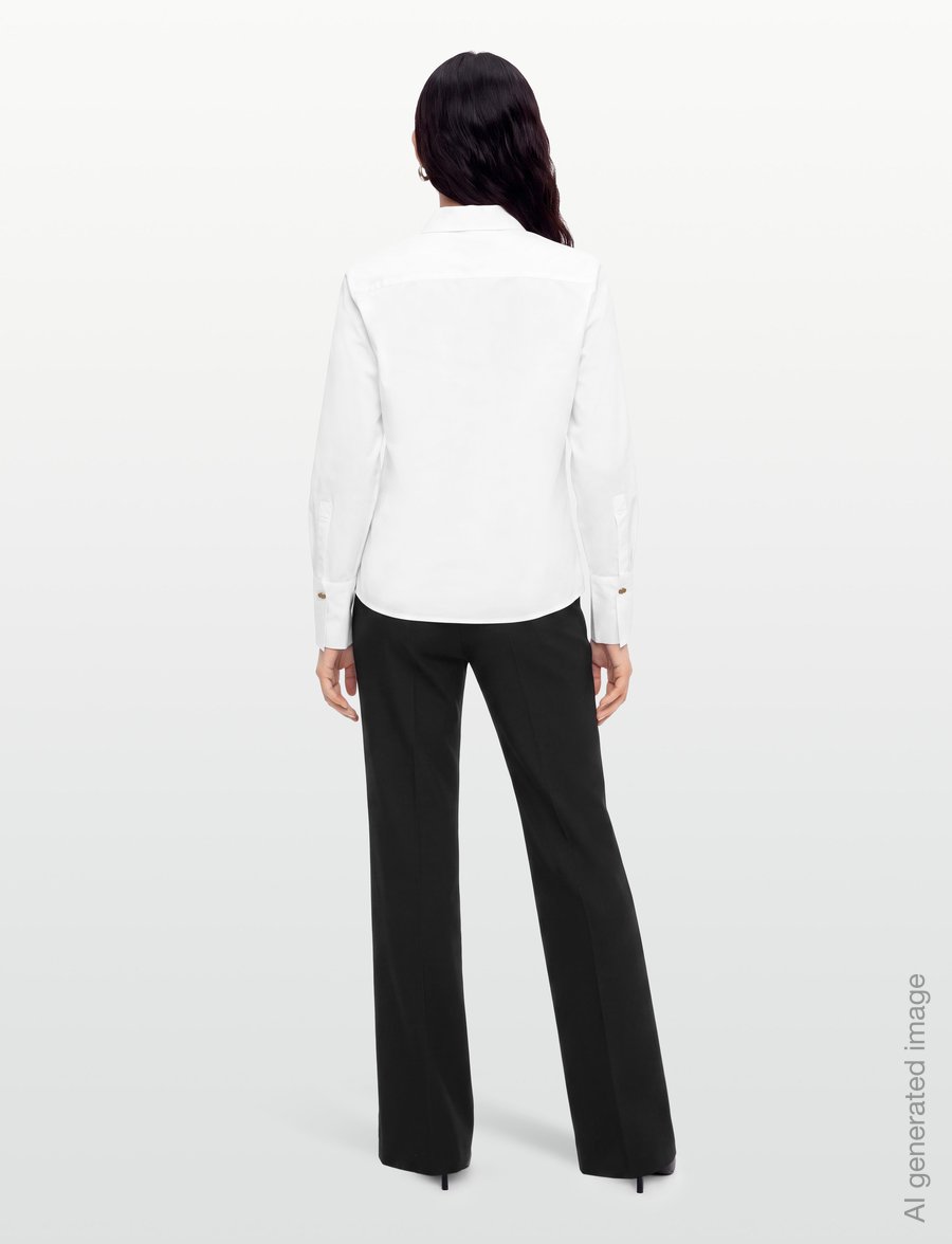 BUSNEL - BRIGITTE shirt - långärmade skjortor - white - 4