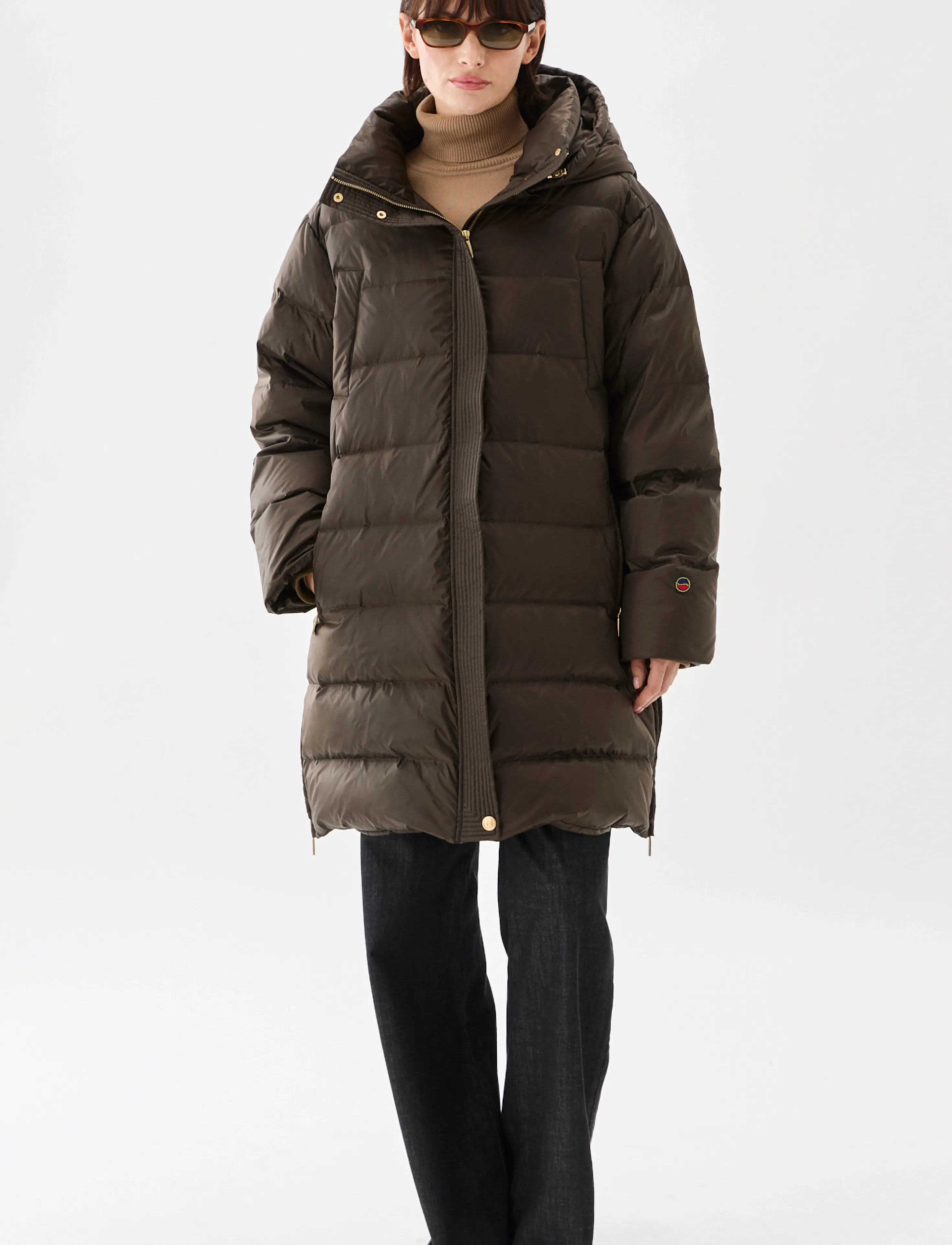BUSNEL FLISA down coat - Päällystakit - BROWN / brown