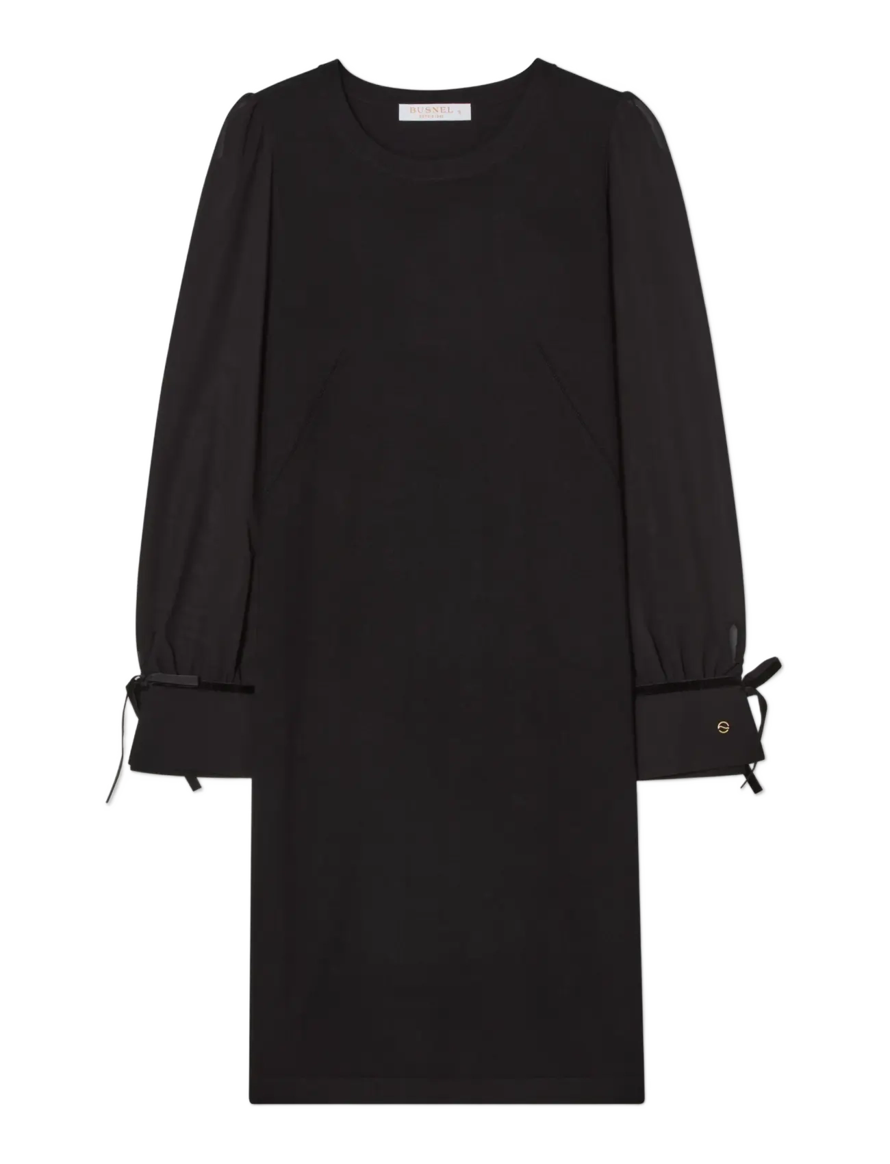 BUSNEL - FRANCINE dress - stickade klänningar - black - 1