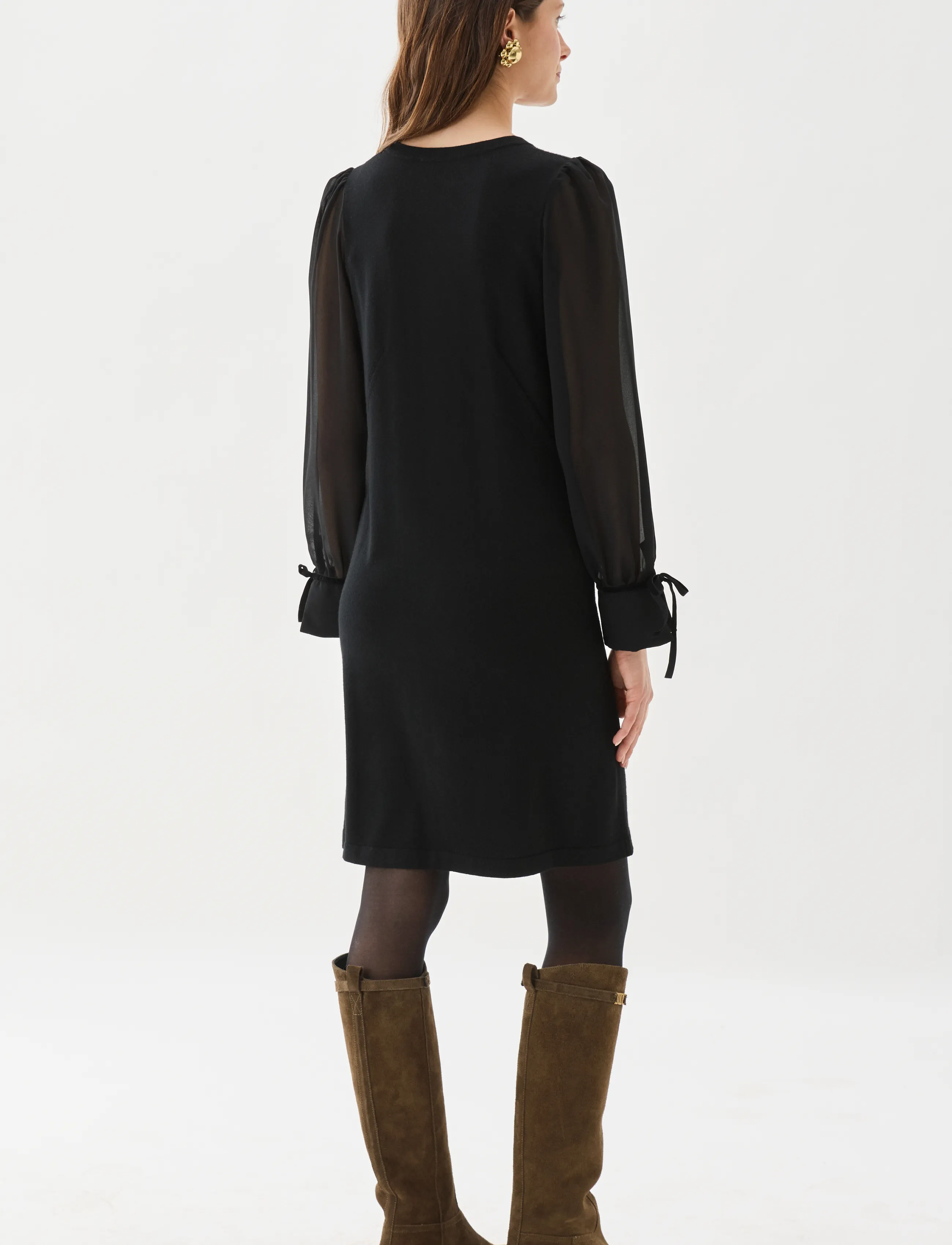 BUSNEL - FRANCINE dress - stickade klänningar - black - 3