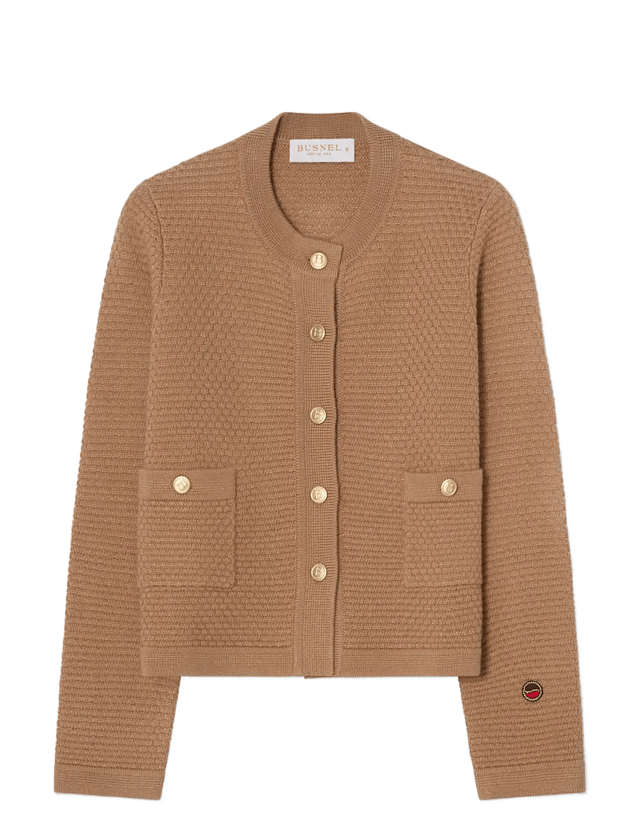 BUSNEL - GWENETH autumn jacket - wool jackets - salty caramel - 0