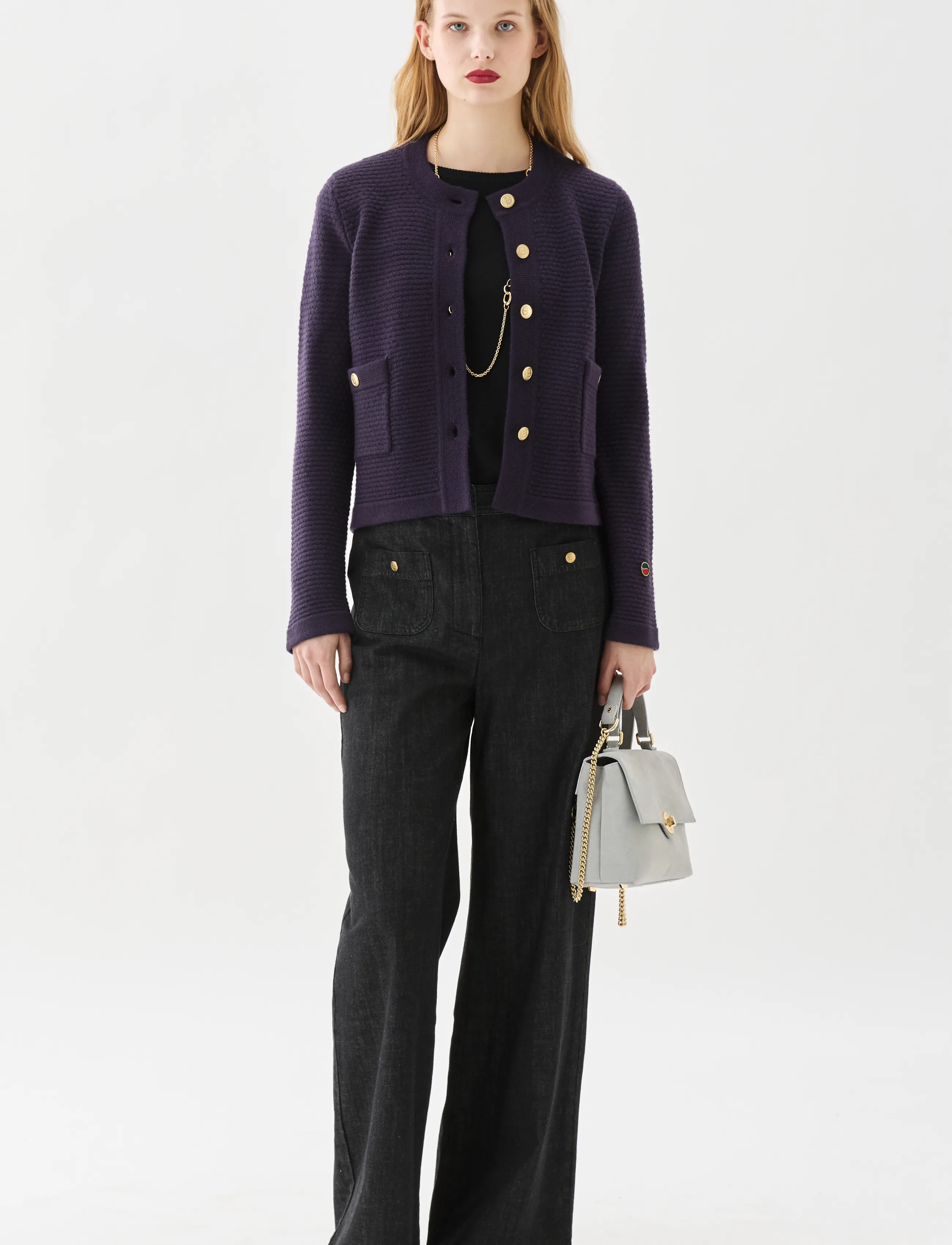 BUSNEL - GWENETH autumn jacket - wool jackets - prune - 3