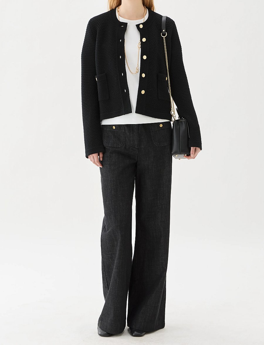 BUSNEL - GWENETH autumn jacket - wool jackets - black - 0