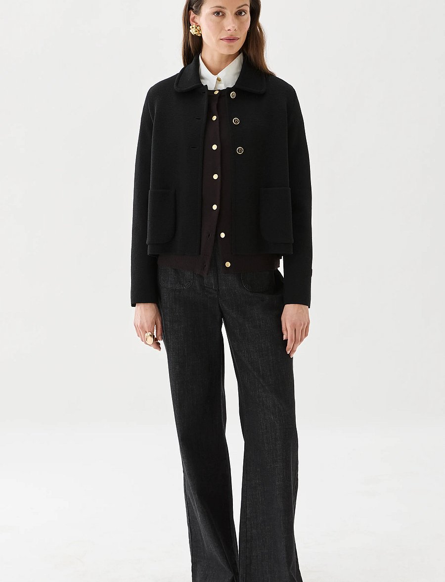 BUSNEL - LEA jacket - uldjakker - black - 0
