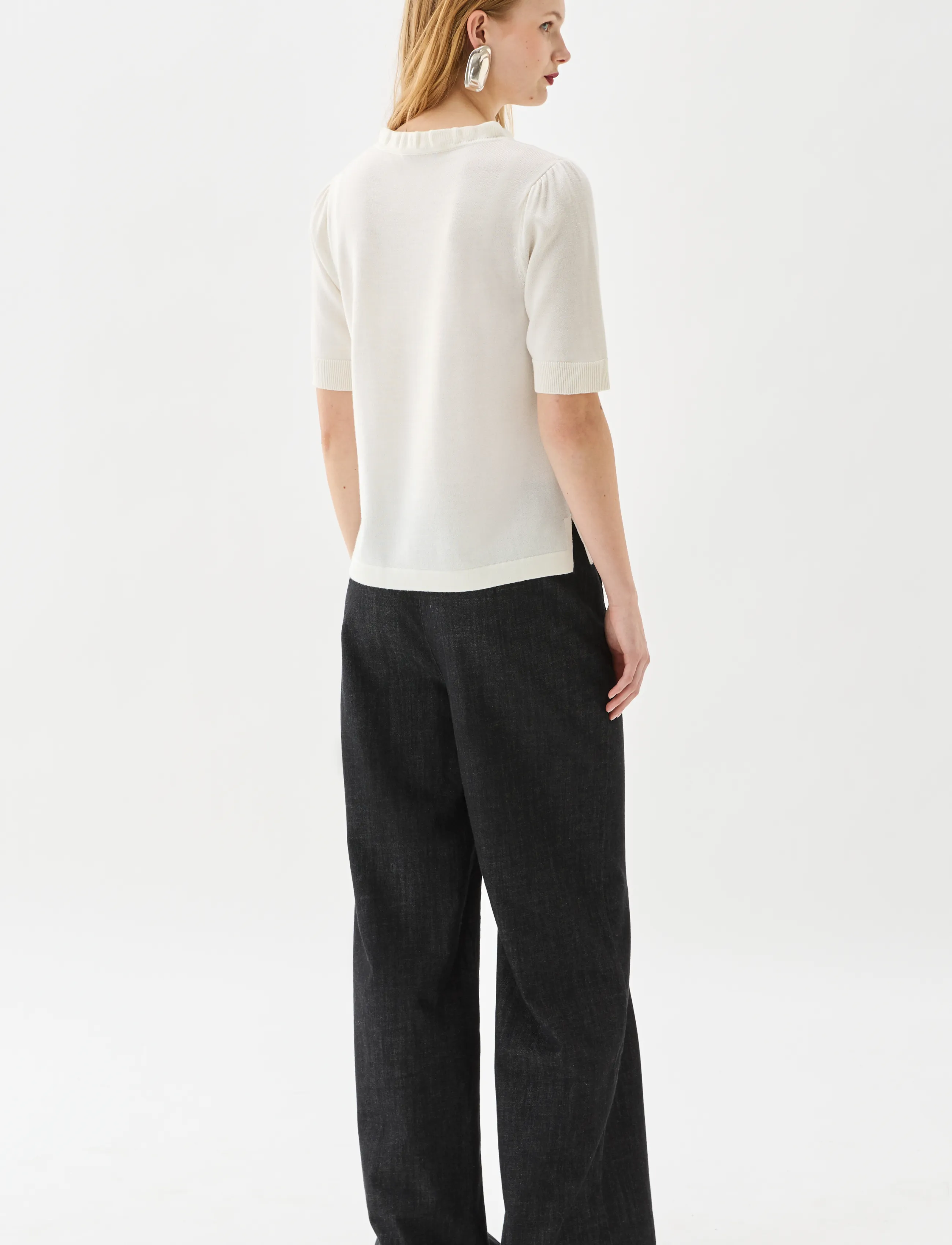 BUSNEL - MINNA top - jumpers - ecru - 3