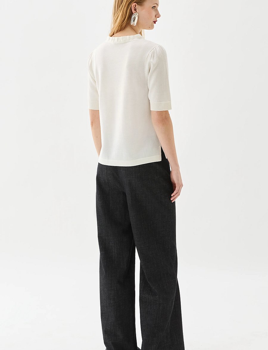 BUSNEL - MINNA top - jumpers - ecru - 3