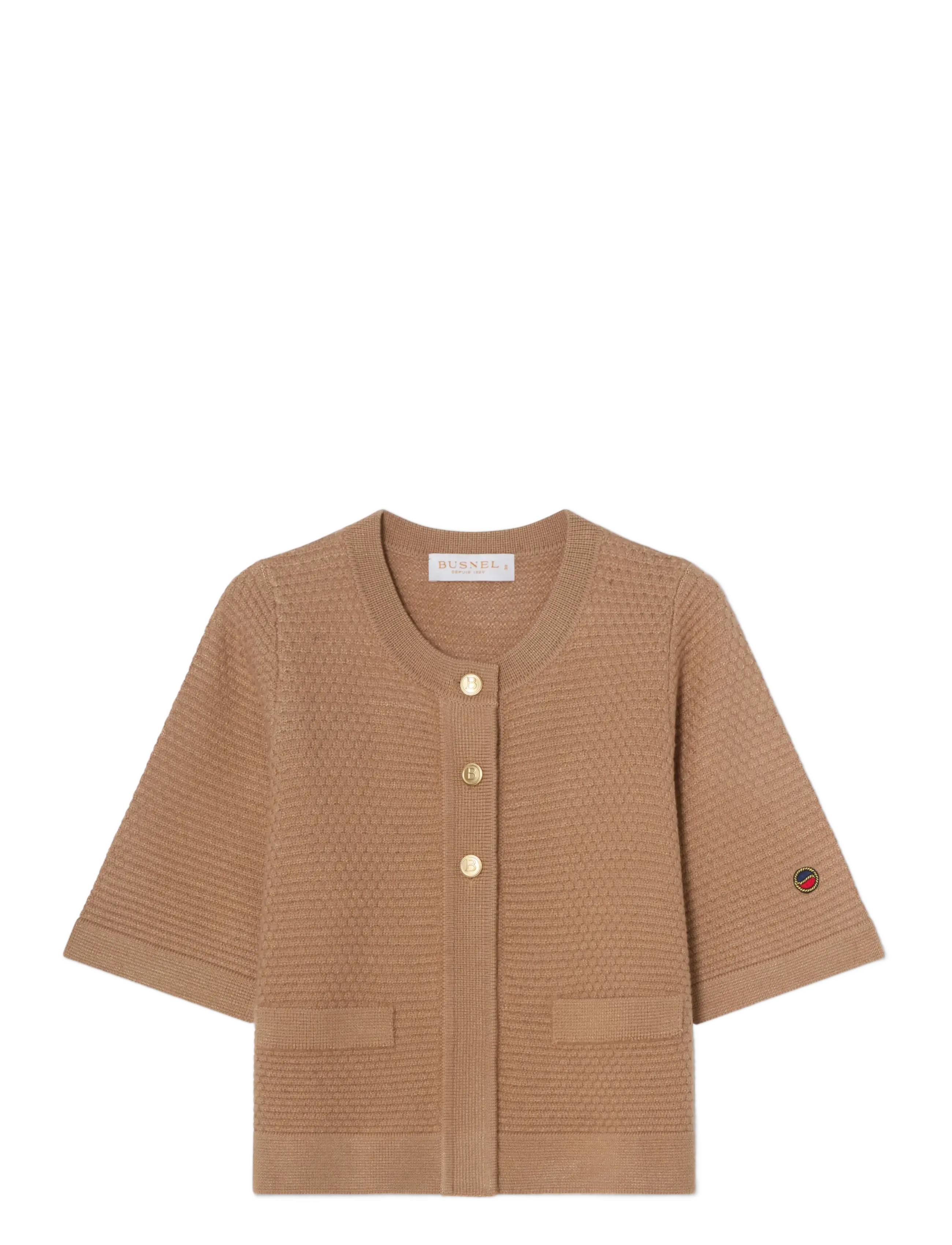BUSNEL PALMER autumn cardigan - Stickat - SALTY CARAMEL / brown