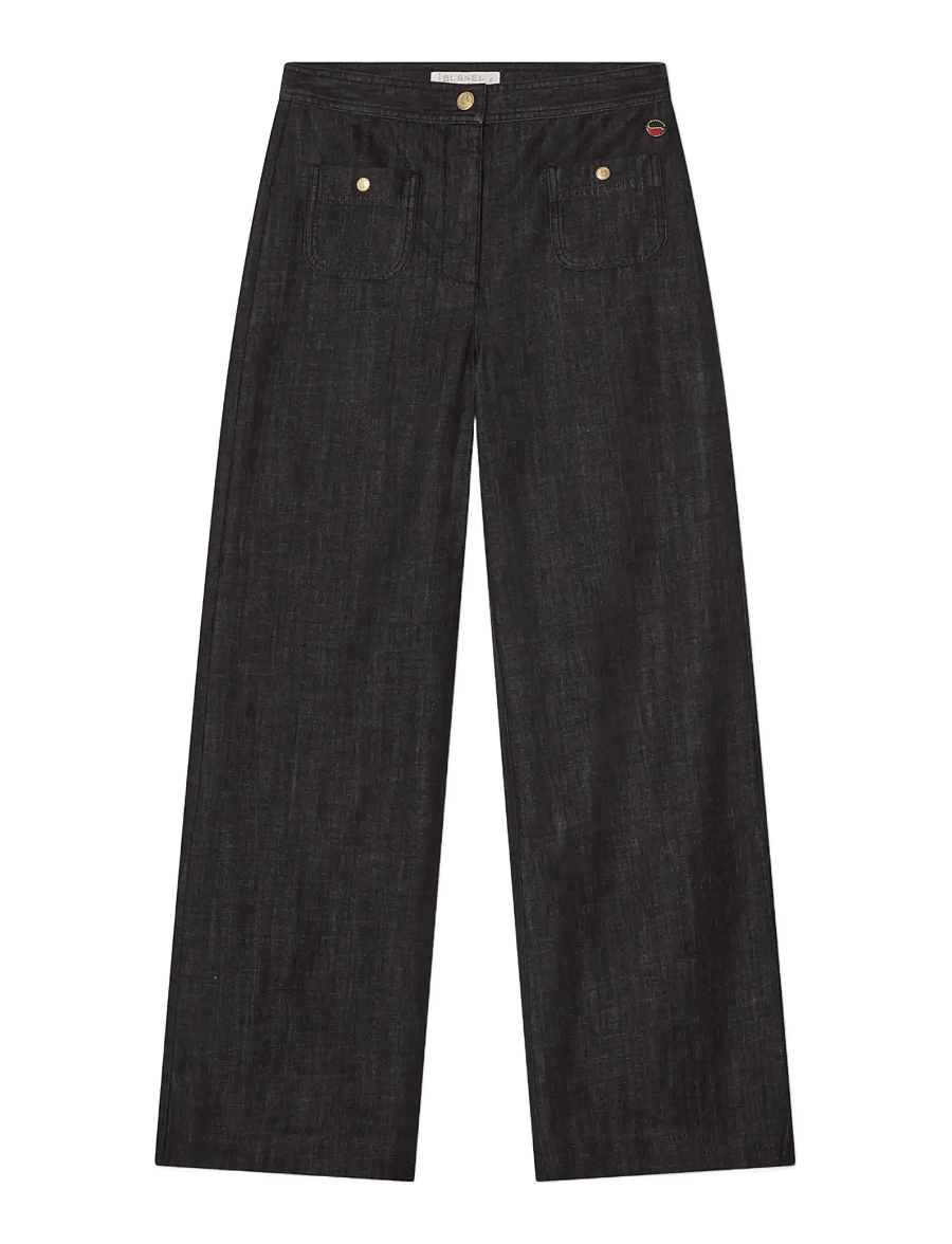 BUSNEL - PIM pocket trouser - hosen mit weitem bein - black - 1