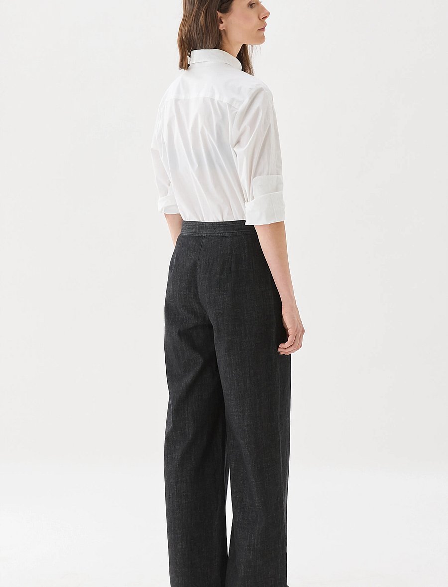 BUSNEL - PIM pocket trouser - hosen mit weitem bein - black - 3