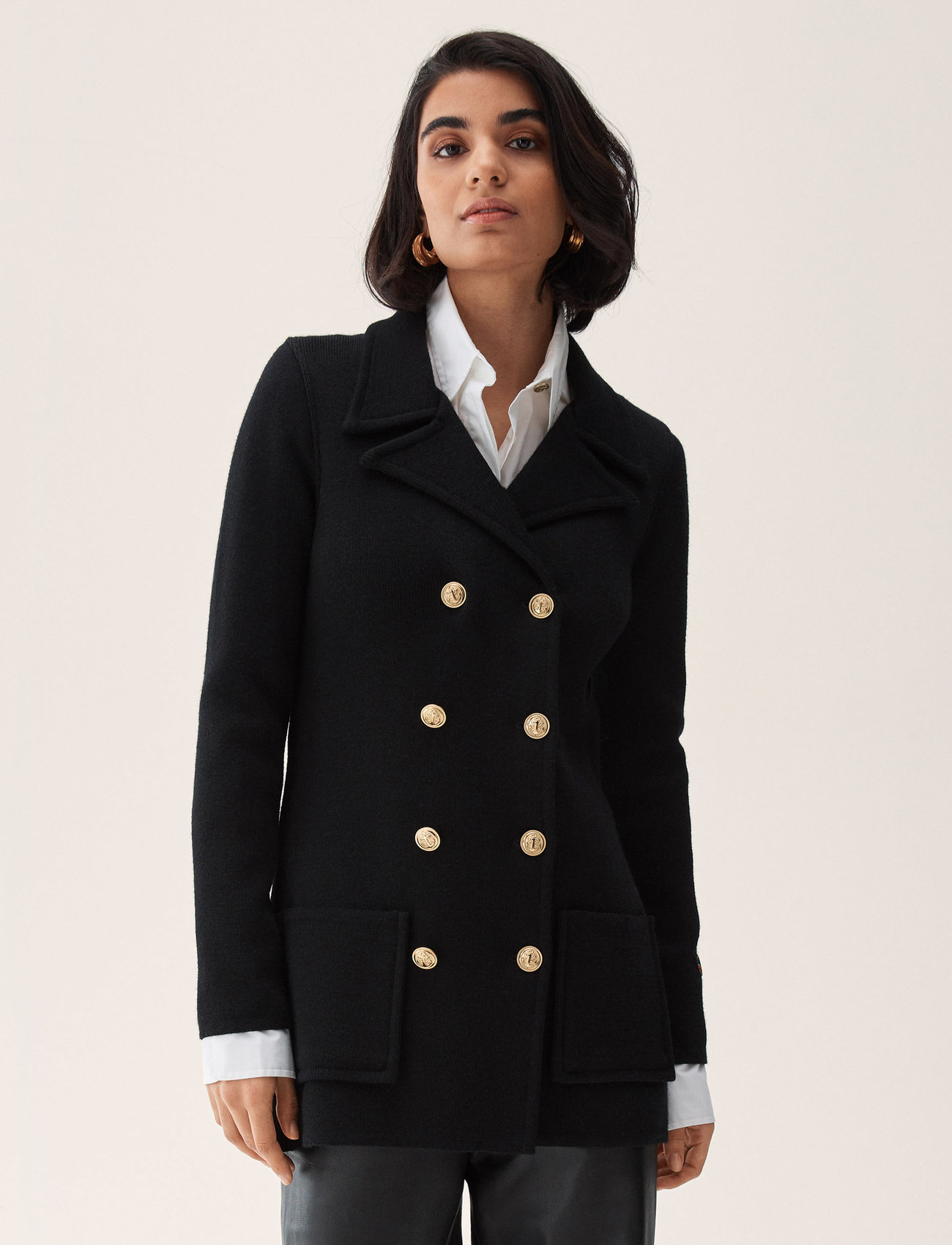BUSNEL - Victoria Jacket - dobbeltradede blazere - black - 0