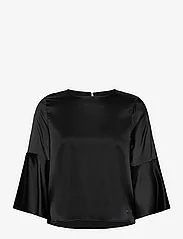 BUSNEL - NATHALIA  top - short-sleeved blouses - black - 0