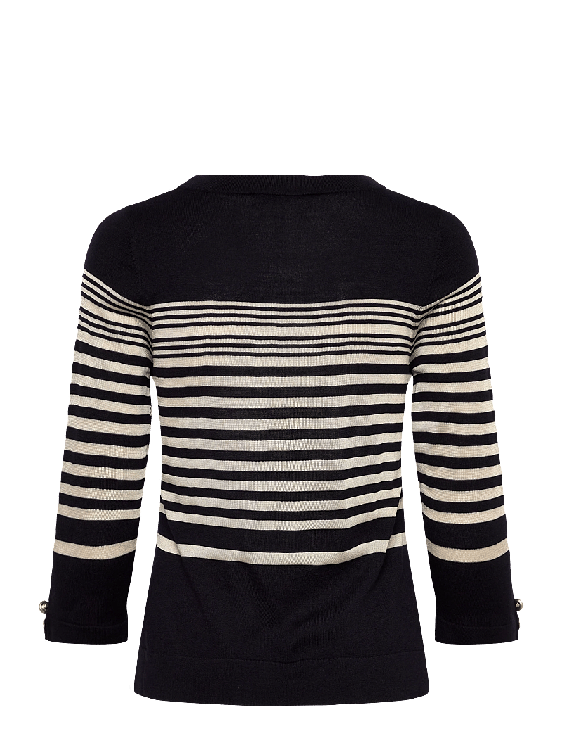 BUSNEL - HELIA top striped - trøjer - marine/silver birch stripe - 1