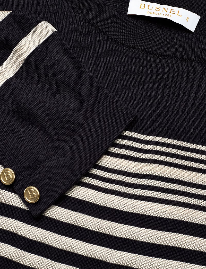 BUSNEL - HELIA top striped - trøjer - marine/silver birch stripe - 2