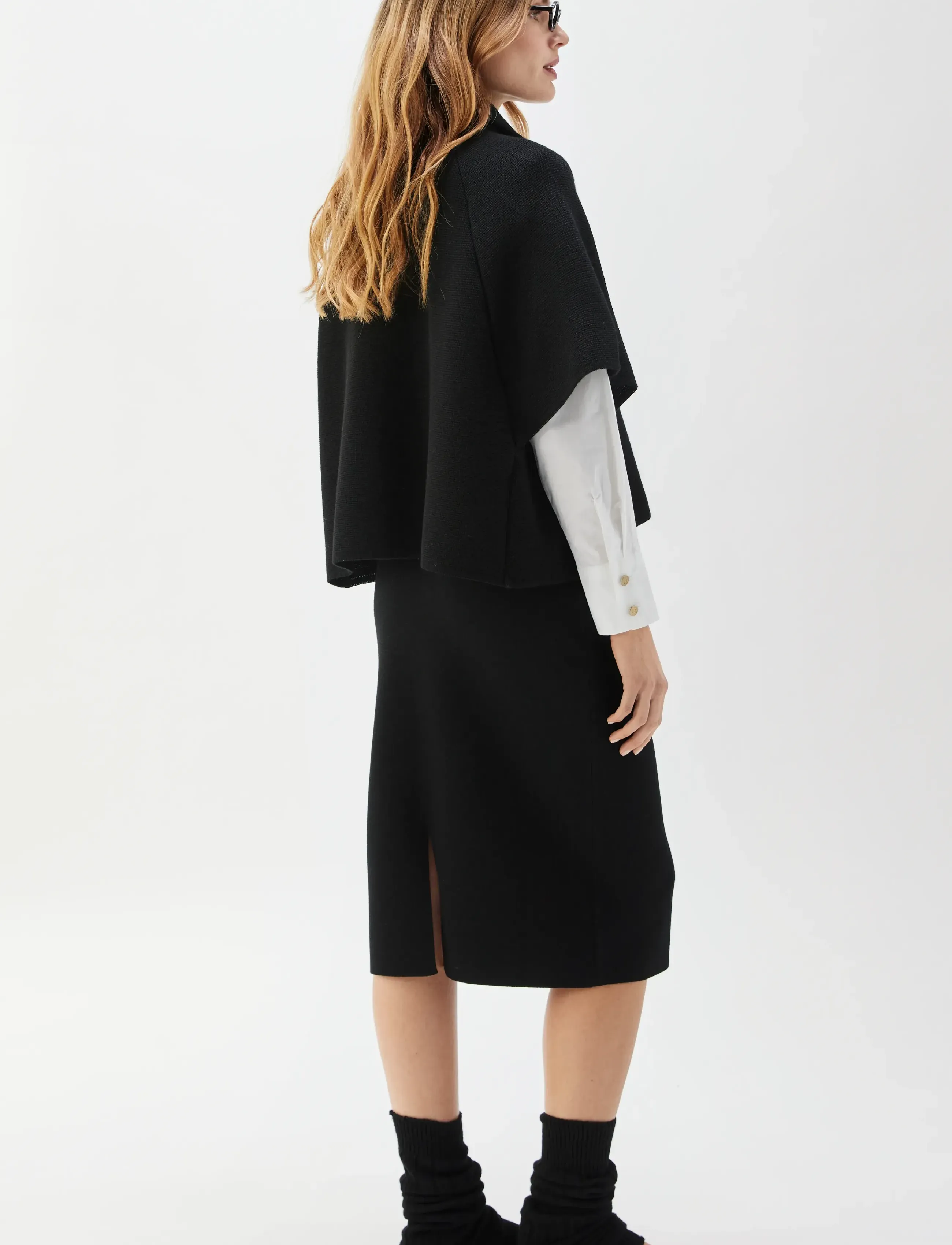 BUSNEL - GERTRUDE cape - black - 3