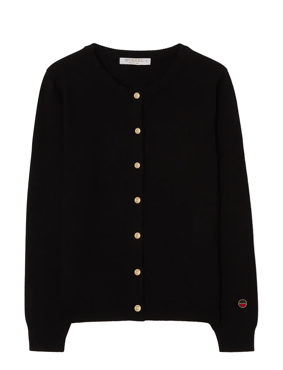 BUSNEL - KEE cardigan - cardigans - black - 1