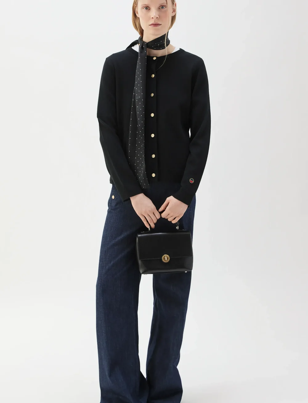 BUSNEL - KEE cardigan - koftor - black - 0