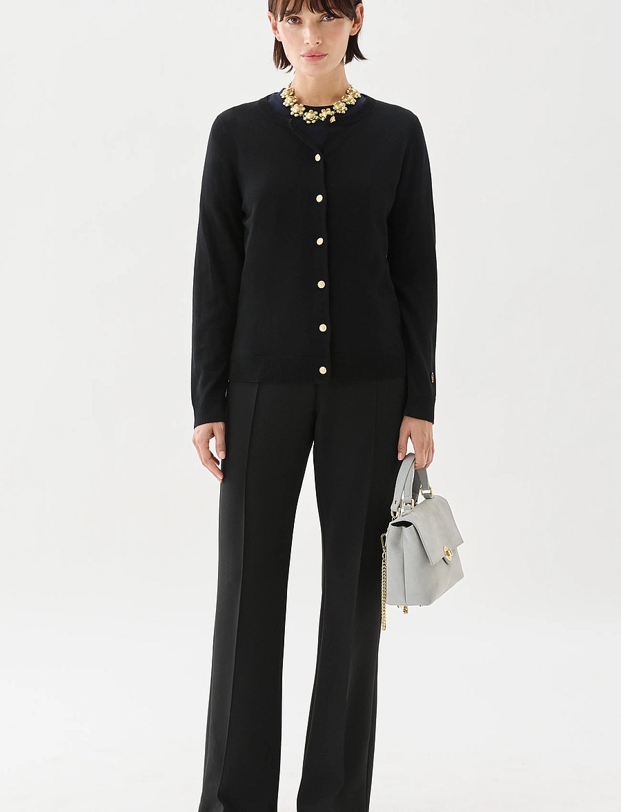 BUSNEL - KEE cardigan - strickjacken - black - 0