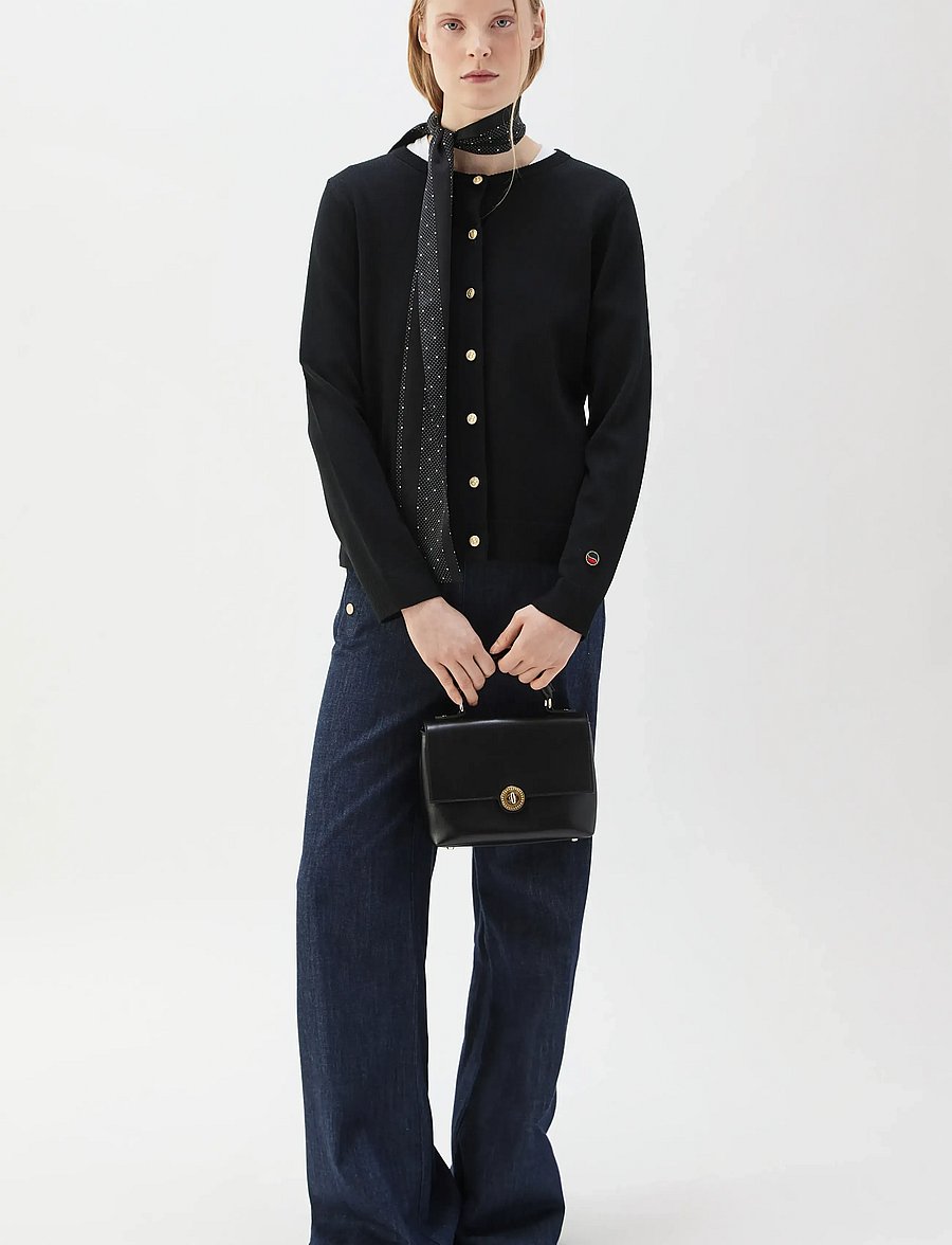 BUSNEL - KEE cardigan - cardigans - black - 0