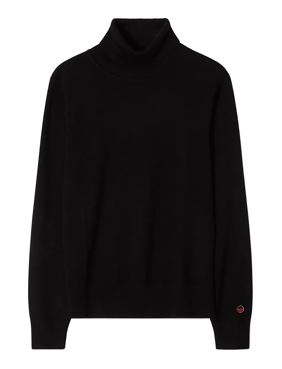 BUSNEL - ALICE rollerneck sweater - polotröjor - black - 1