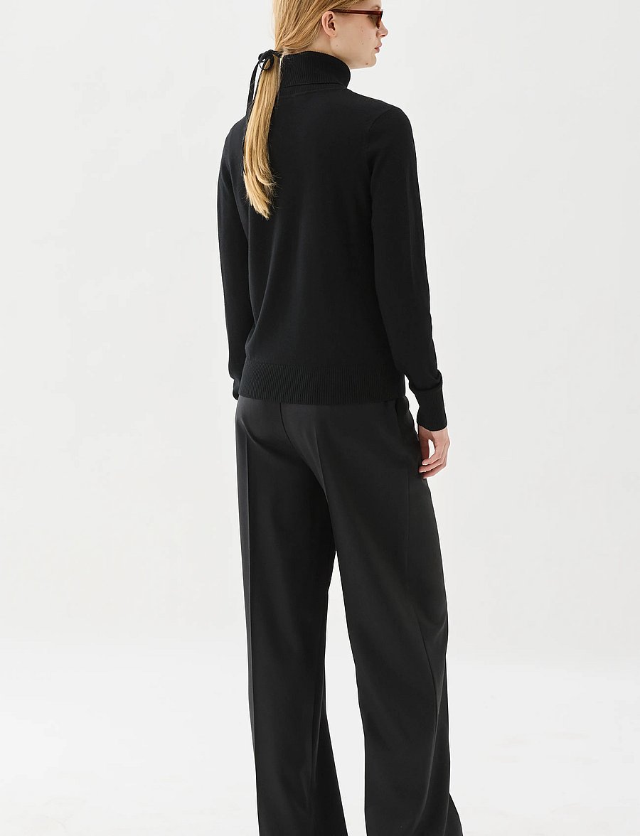 BUSNEL - ALICE rollerneck sweater - polotröjor - black - 3