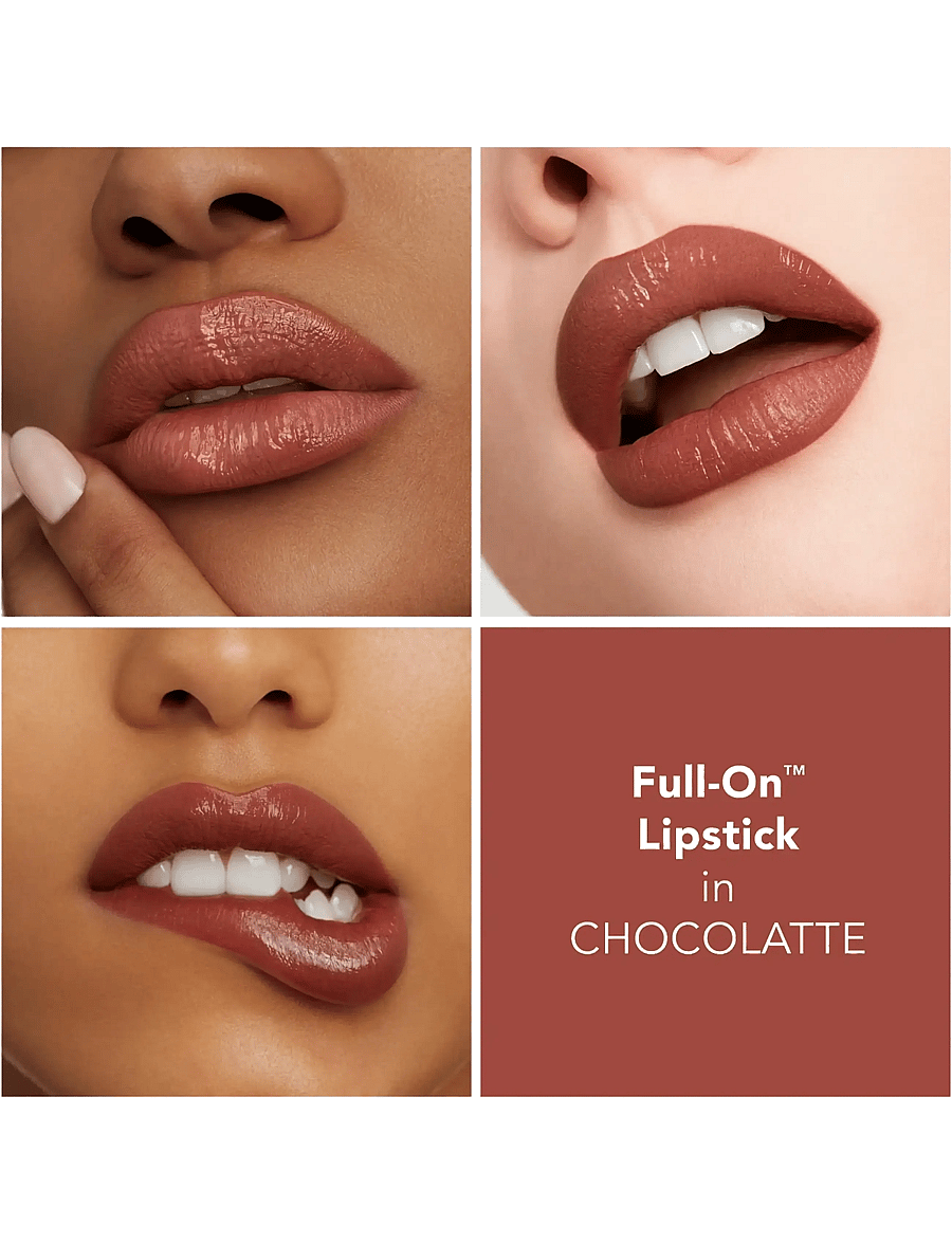Buxom - Full-On Plumping Lipstick - Satin - makeup - satin chocolatte - 2