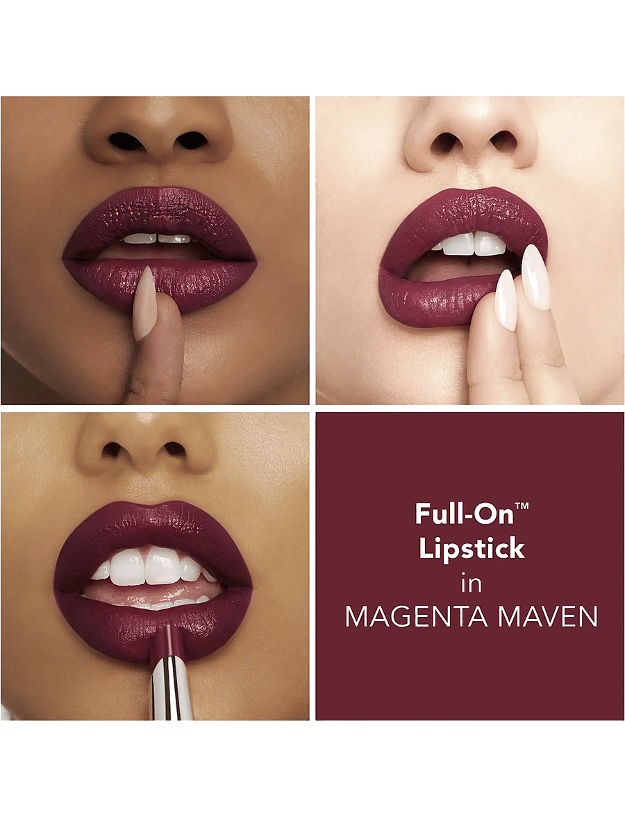 Buxom - Full-On Plumping Lipstick - Satin - makeup - magenta maven - 2