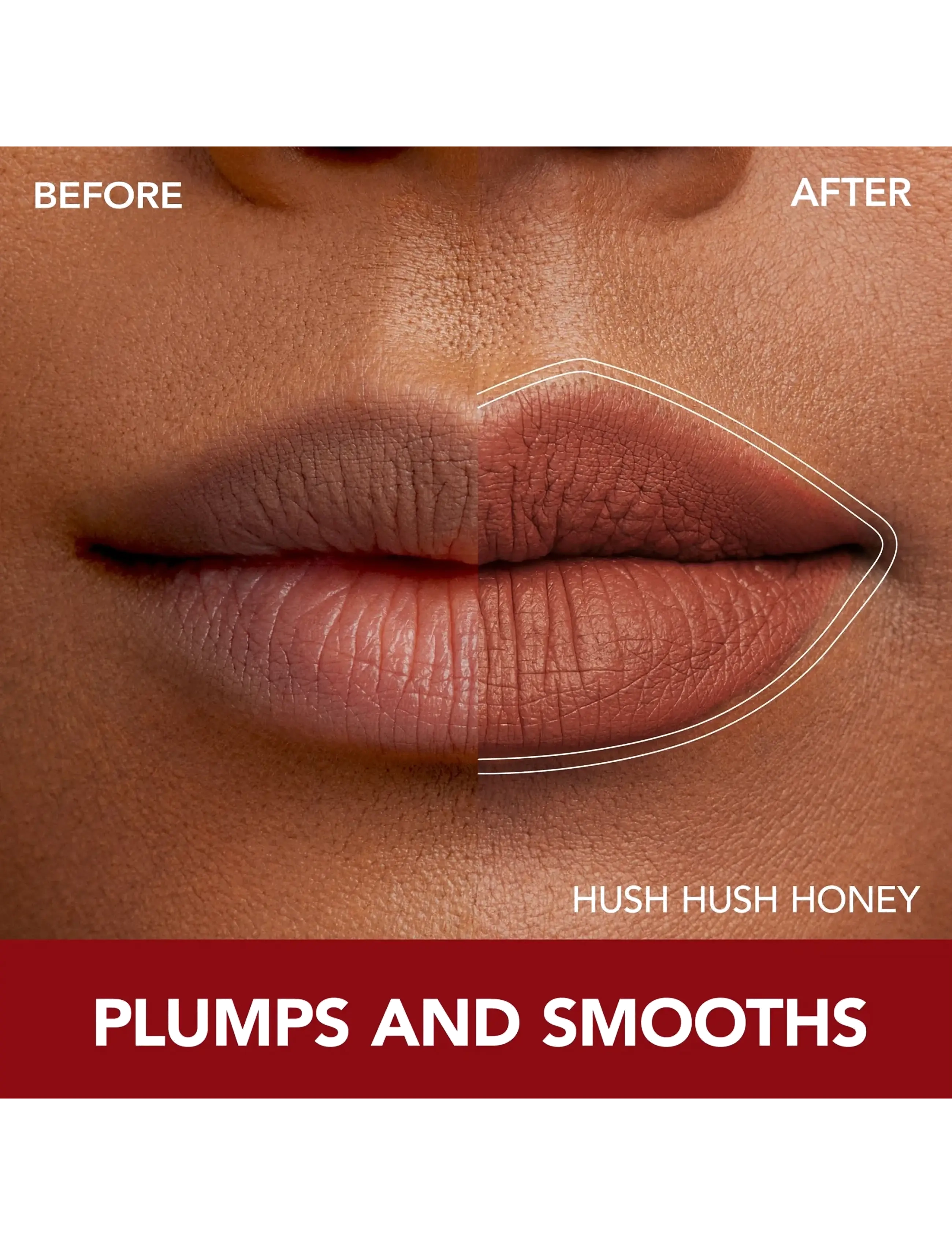 Buxom - Full-On Plumping Lipstick - Matte - bliv klar til date night - hush honey - 5
