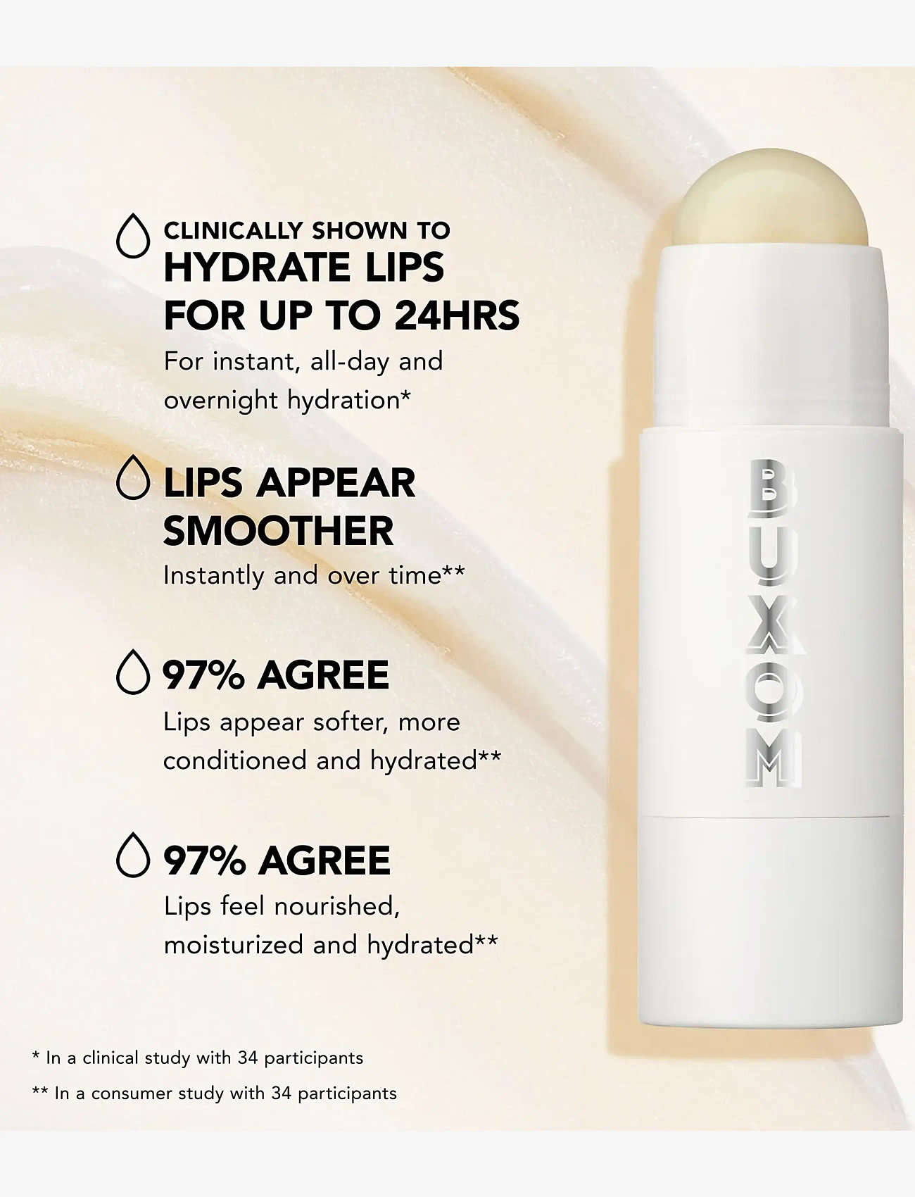 Buxom - Power-Full Intensive Repair Balm bare 5 gr - leppepomader - bare - 4
