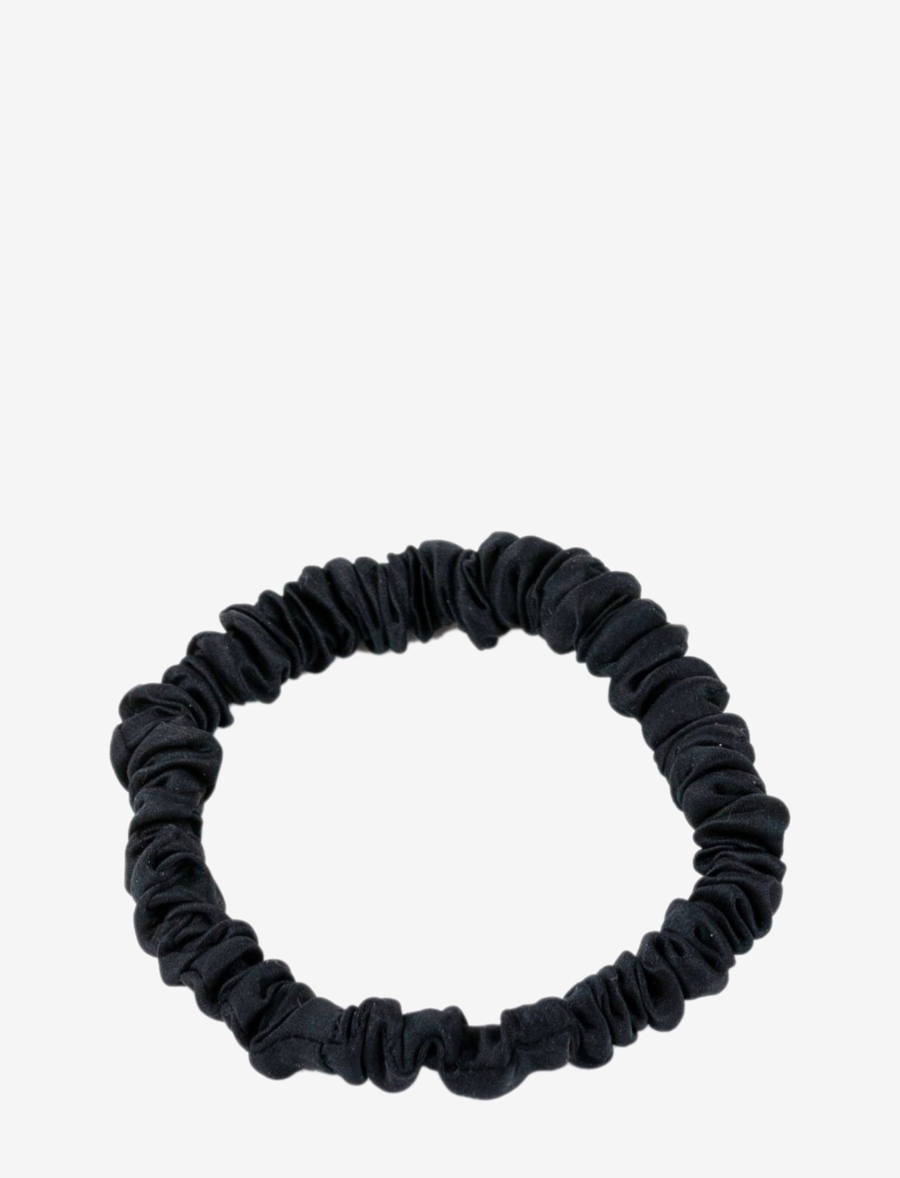 By Barb - Thin silk hair tie - scrunchies - black - 0