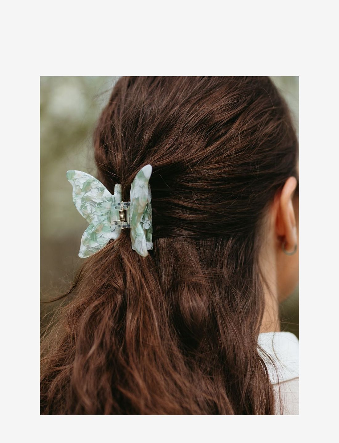 By Barb Butterfly Hair Claw Green H raccessoarer Boozt