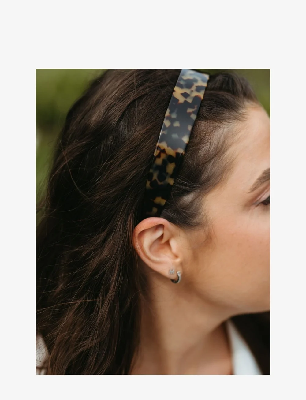 By Barb - Acetate hair band dark tortoise - hårbånd - dark tortoise - 1