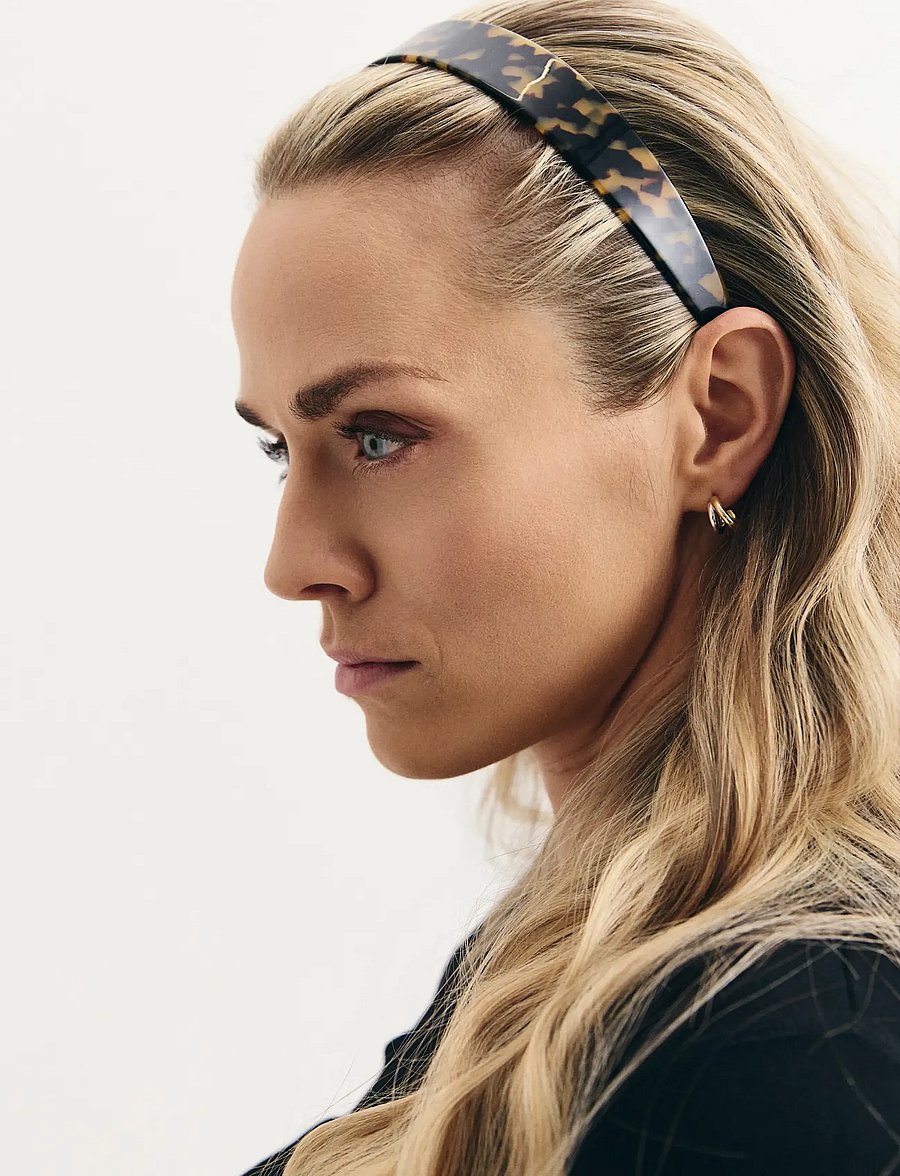 By Barb - Acetate hair band dark tortoise - hårband & diadem - dark tortoise - 0