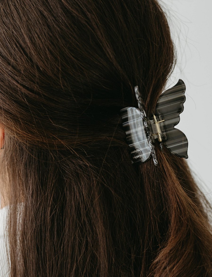 By Barb - Butterfly hair clip black - hárklemmur - black - 2